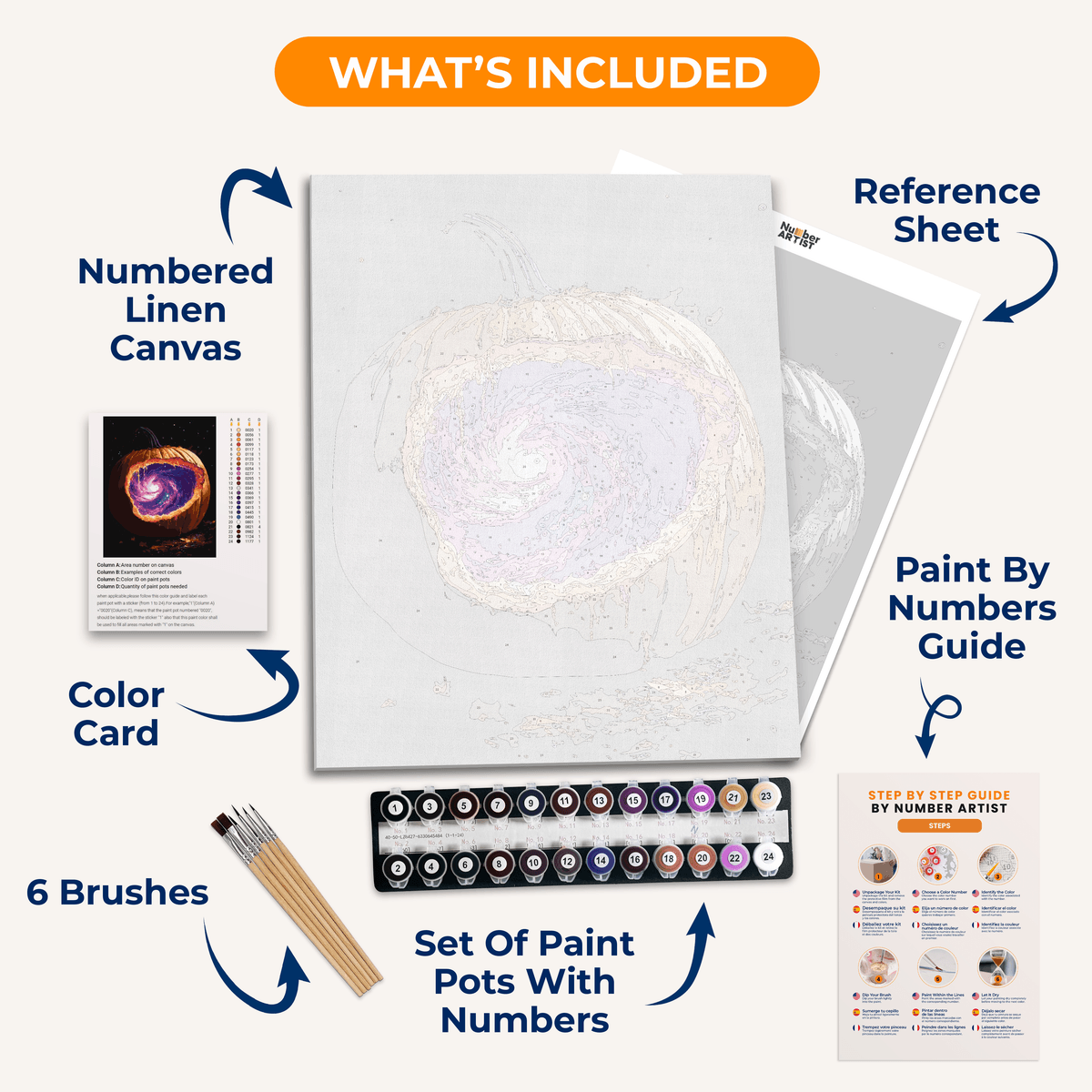 Beyond Halloween - Number Artist Paint by Numbers Kits