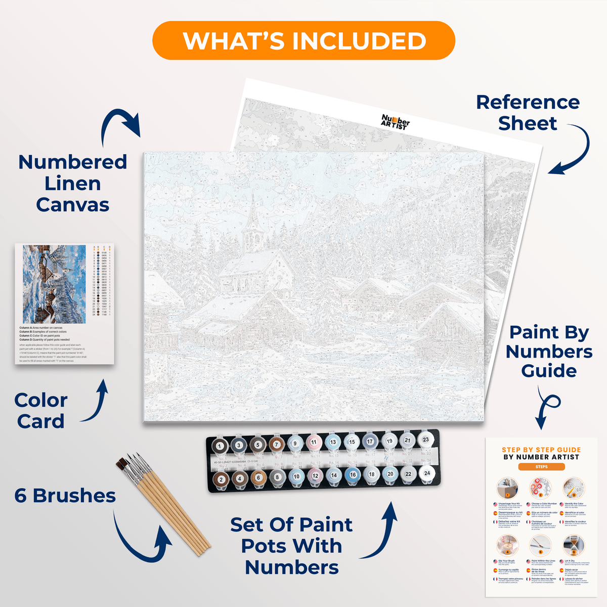 Alpine Hush - Number Artist Paint by Numbers Kits