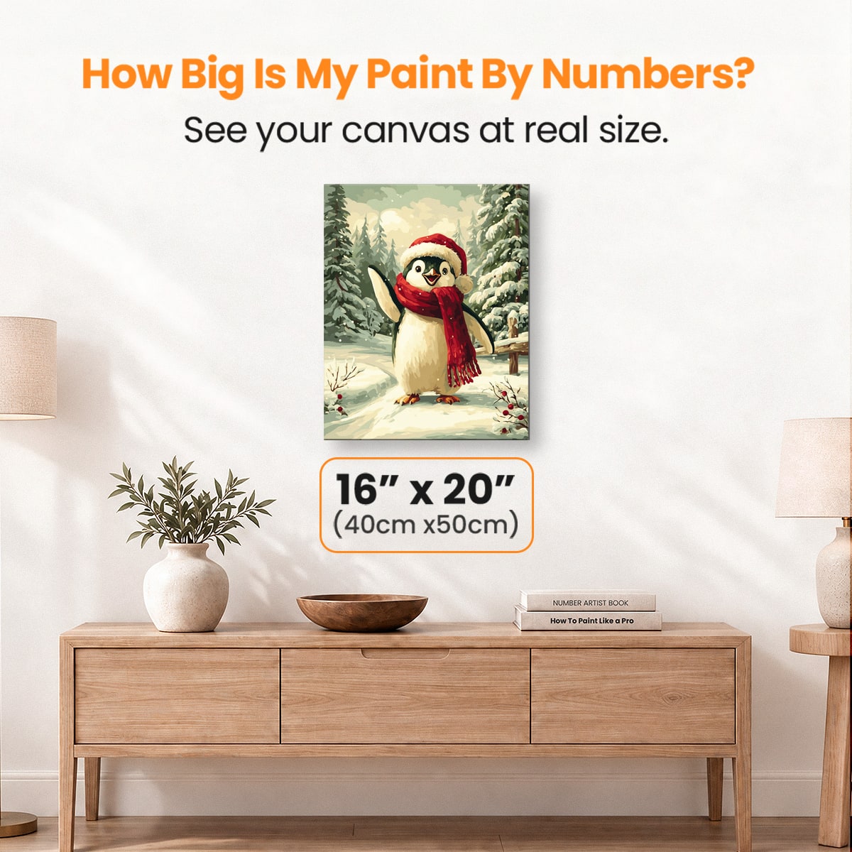 Penguin's Greetings - Number Artist Paint by Numbers Kits