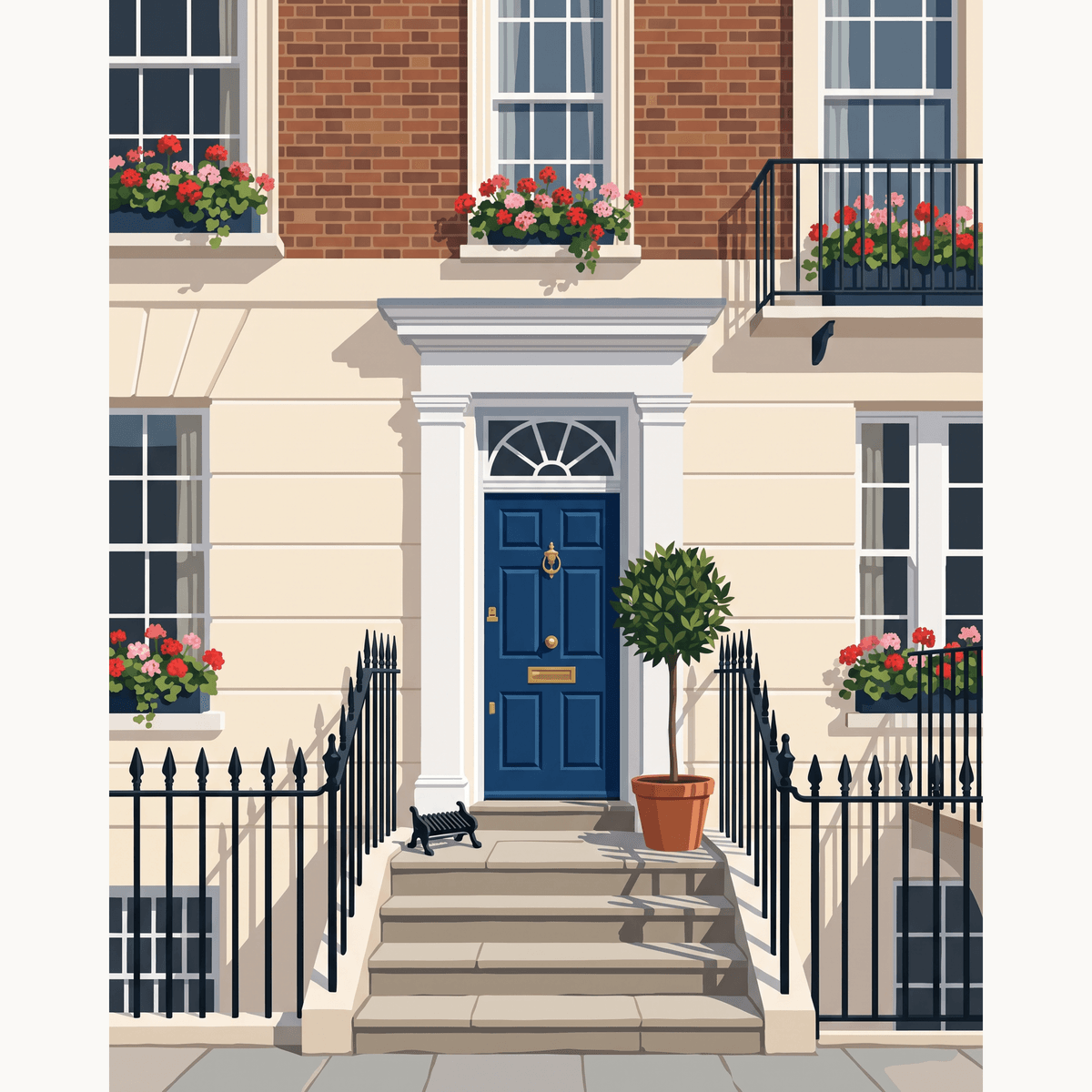 Blue Door Morning - Number Artist Paint by Numbers Kits