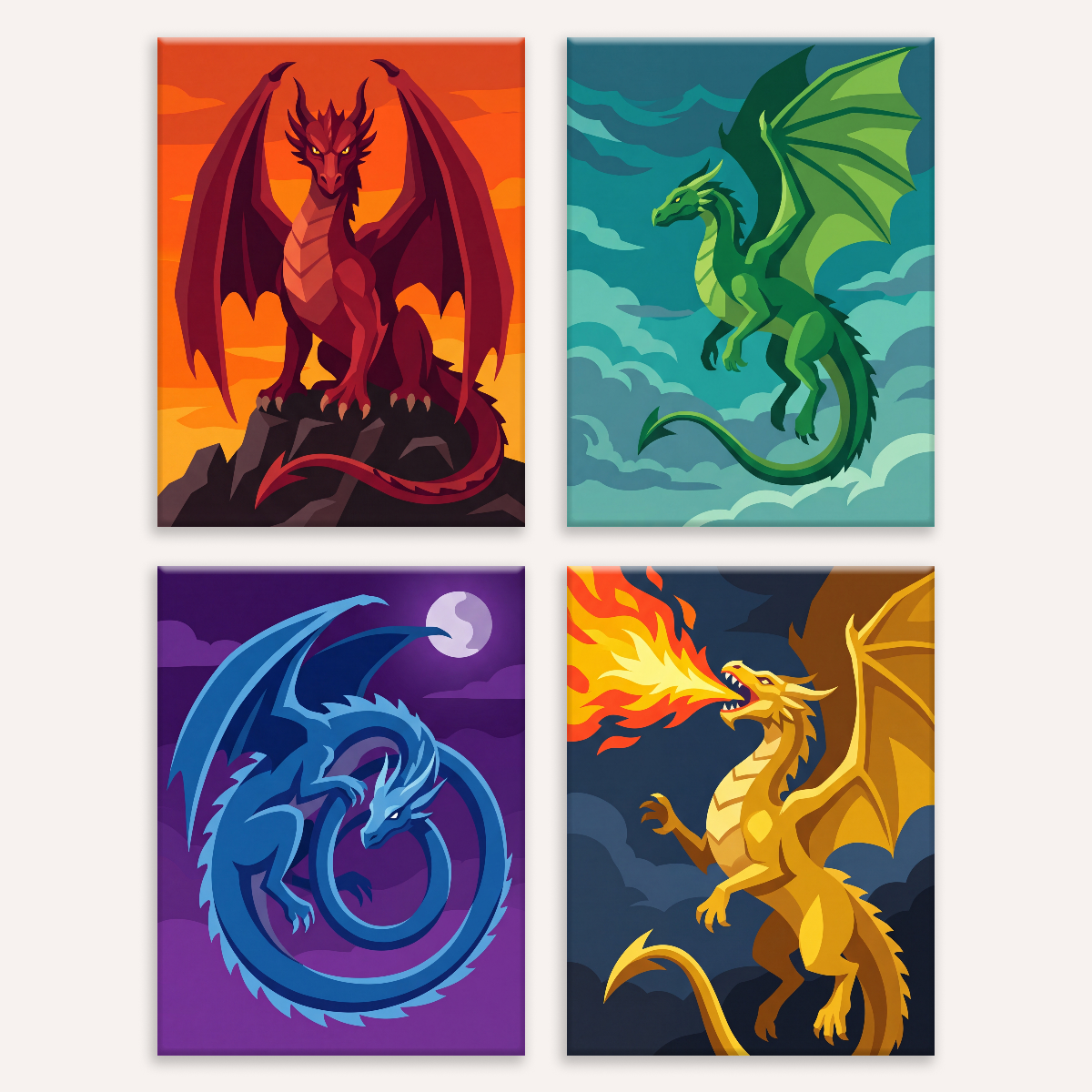Dragon Lords - Number Artist Paint by Numbers Kits