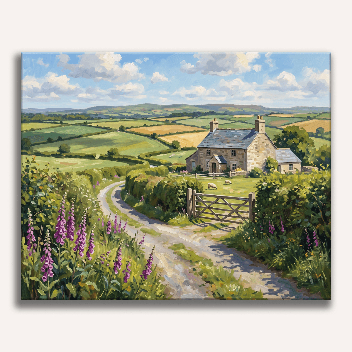 Foxglove Lane Walk - Number Artist Paint by Numbers Kits