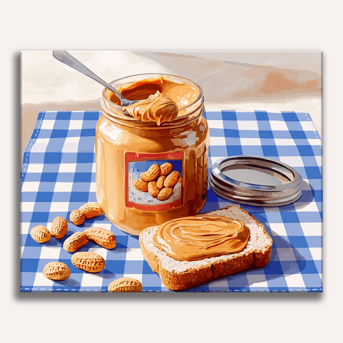 Peanut Butter Snack - Number Artist Paint by Numbers Kits