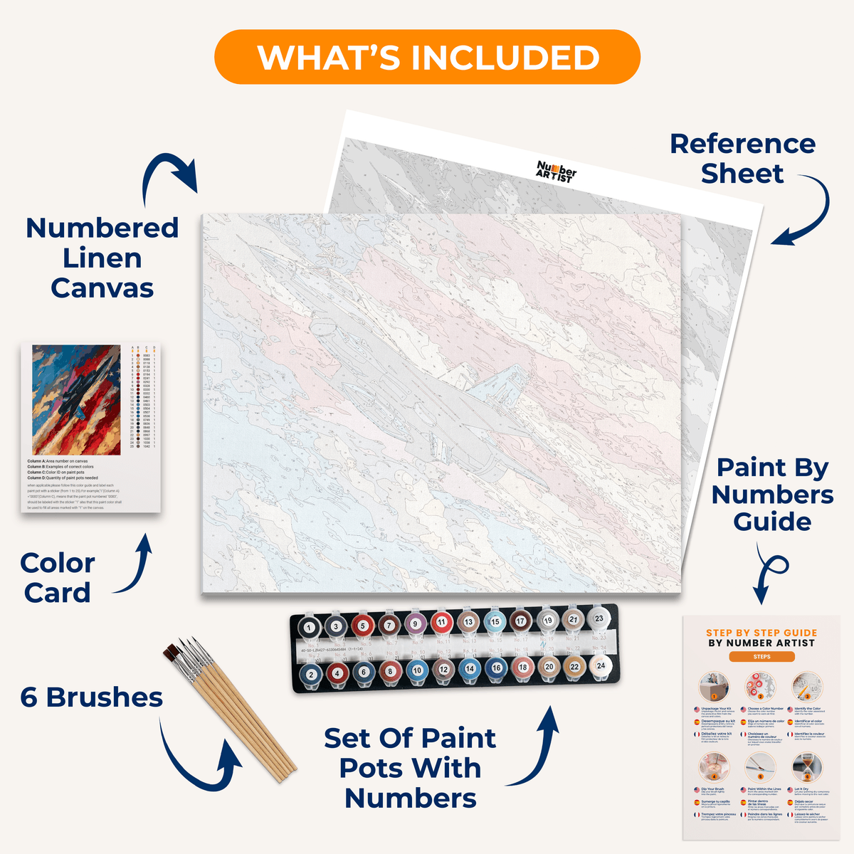 Stars Above - Number Artist Paint by Numbers Kits