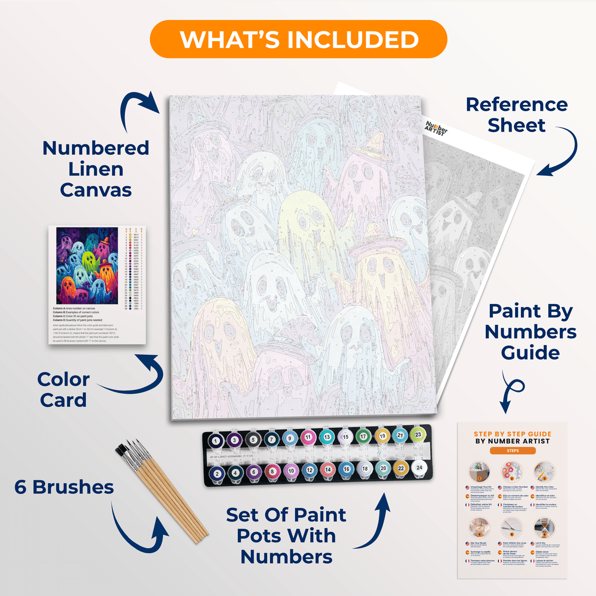 A Ghostly Meeting - Number Artist Paint by Numbers Kits