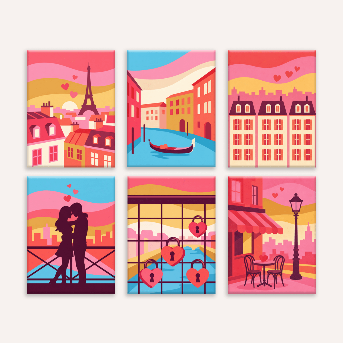 City of Love - Number Artist Paint by Numbers Kits