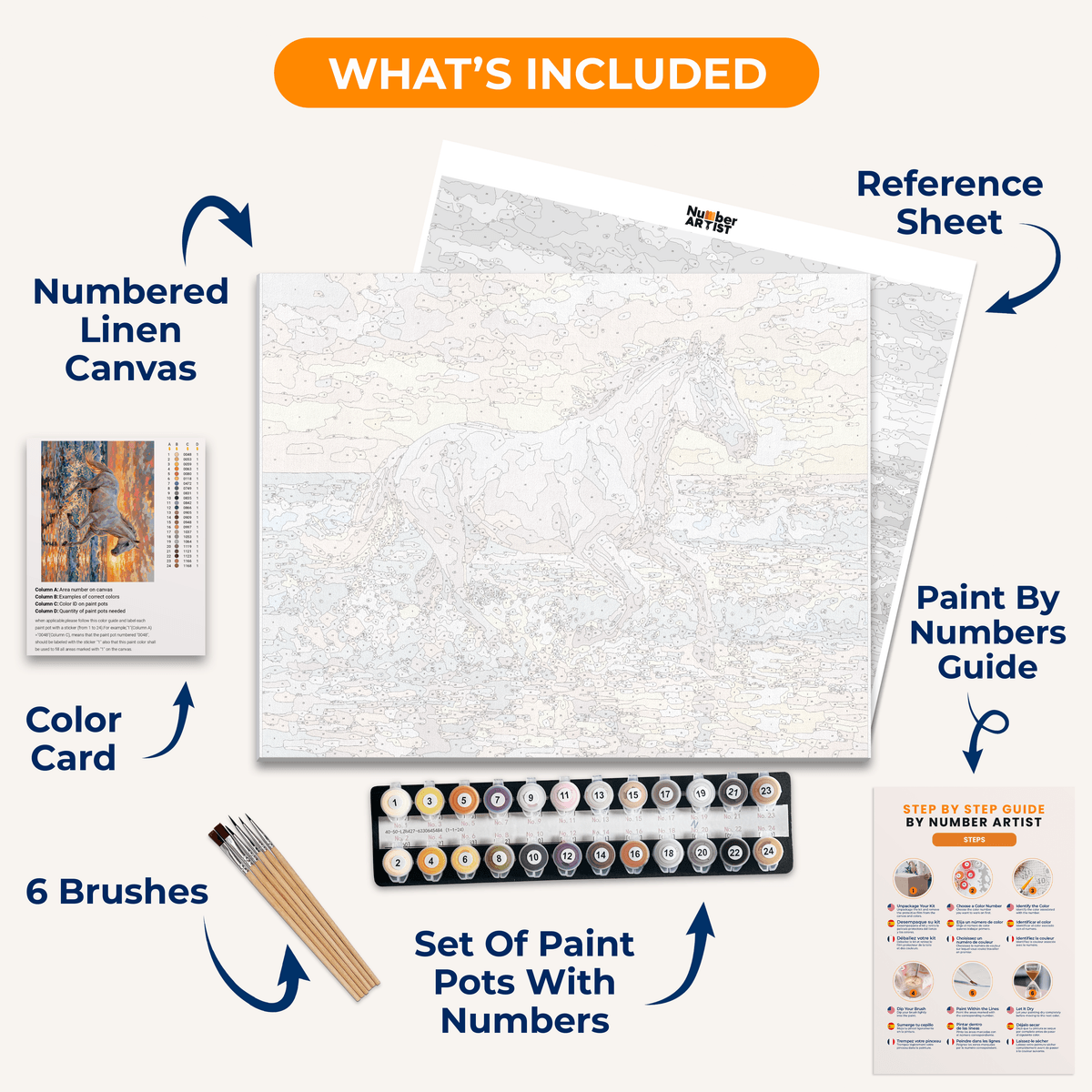 Wild and Free - Number Artist Paint by Numbers Kits