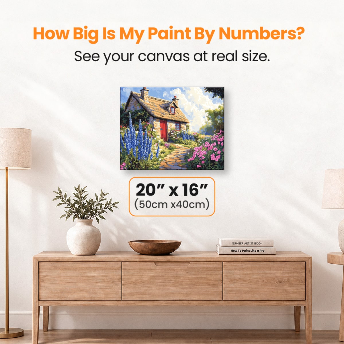 English Cottage - Number Artist Paint by Numbers Kits