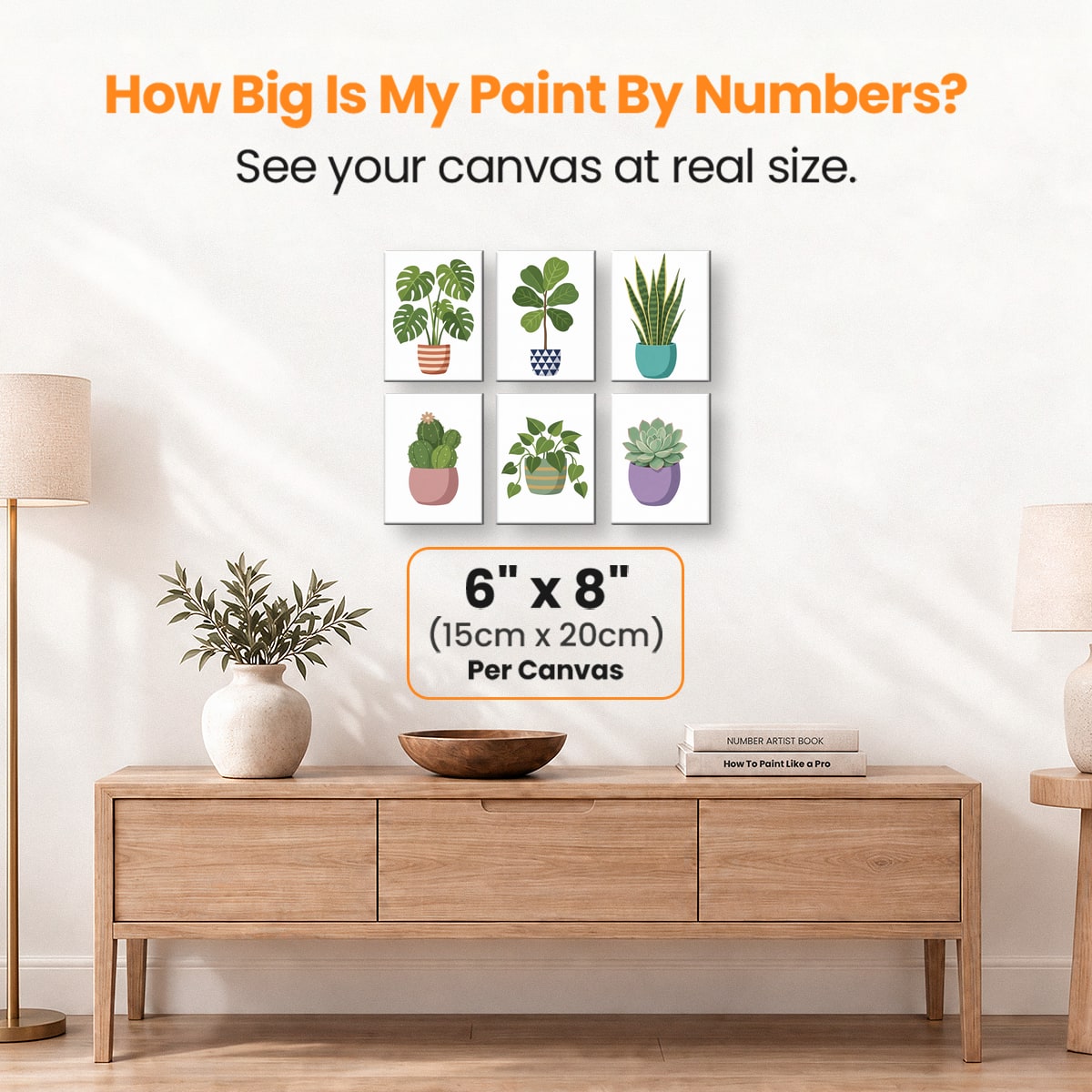 Leafy Minimalism - Number Artist Paint by Numbers Kits
