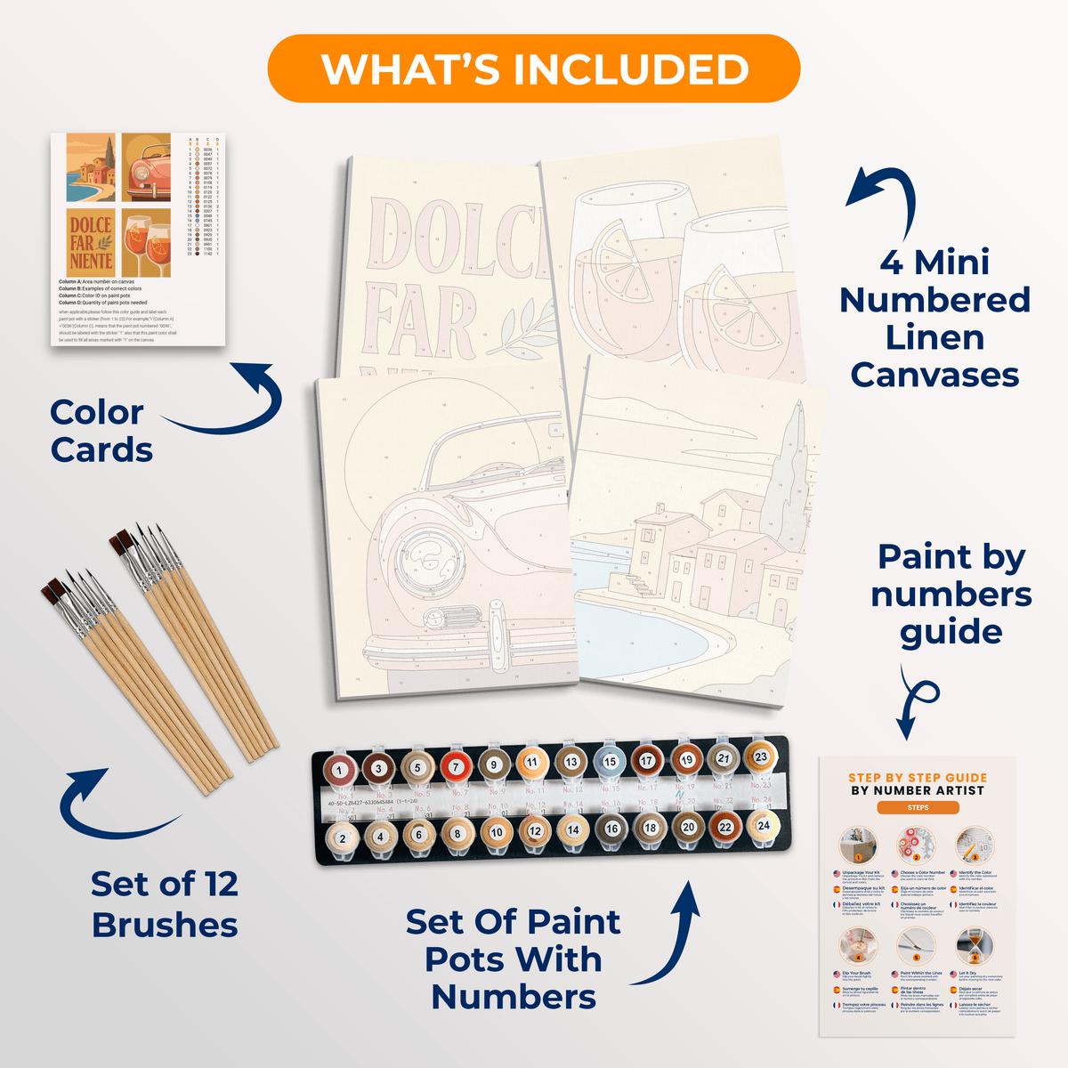 Dolce Far Niente - Number Artist Paint by Numbers Kits