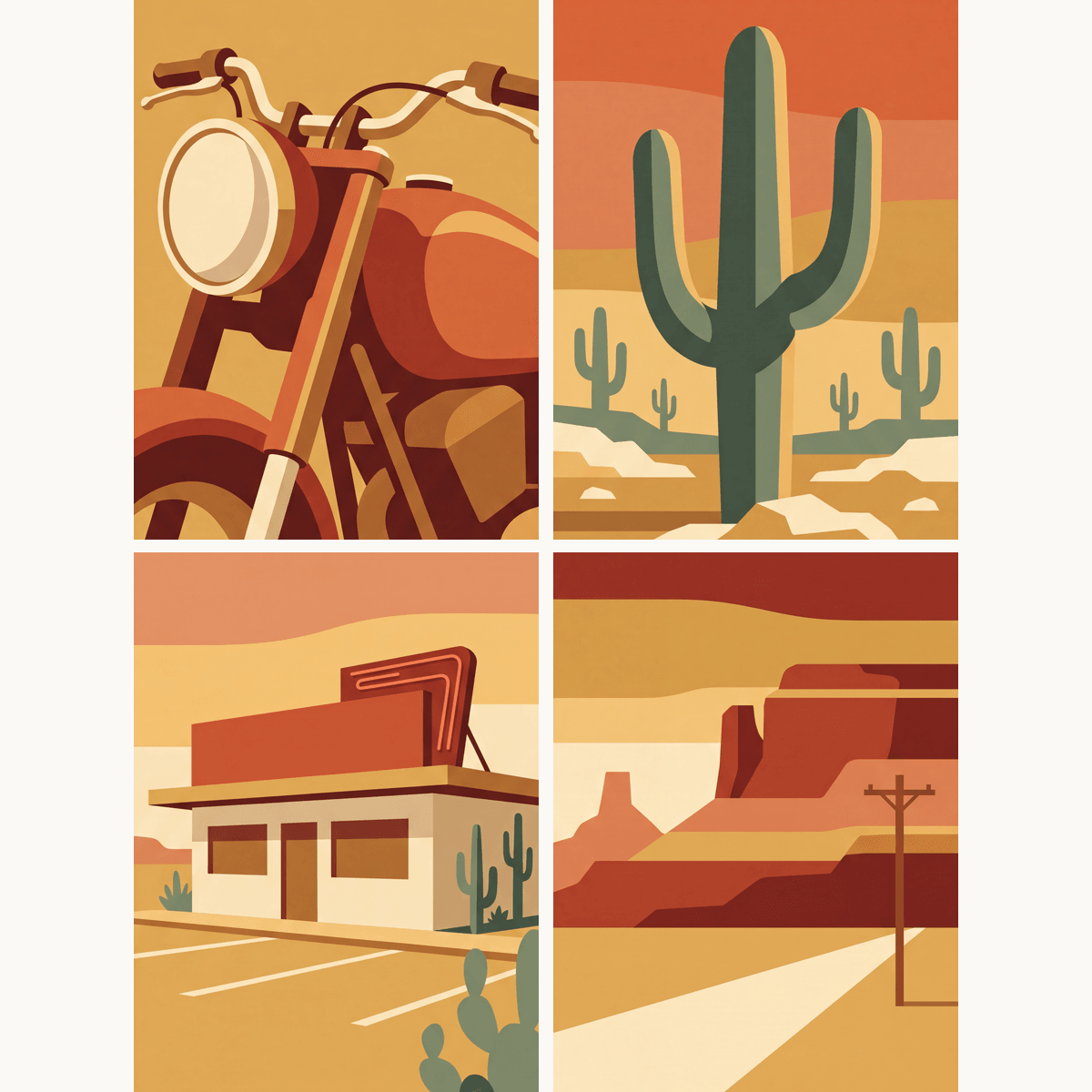 Desert Highway - Number Artist Paint by Numbers Kits