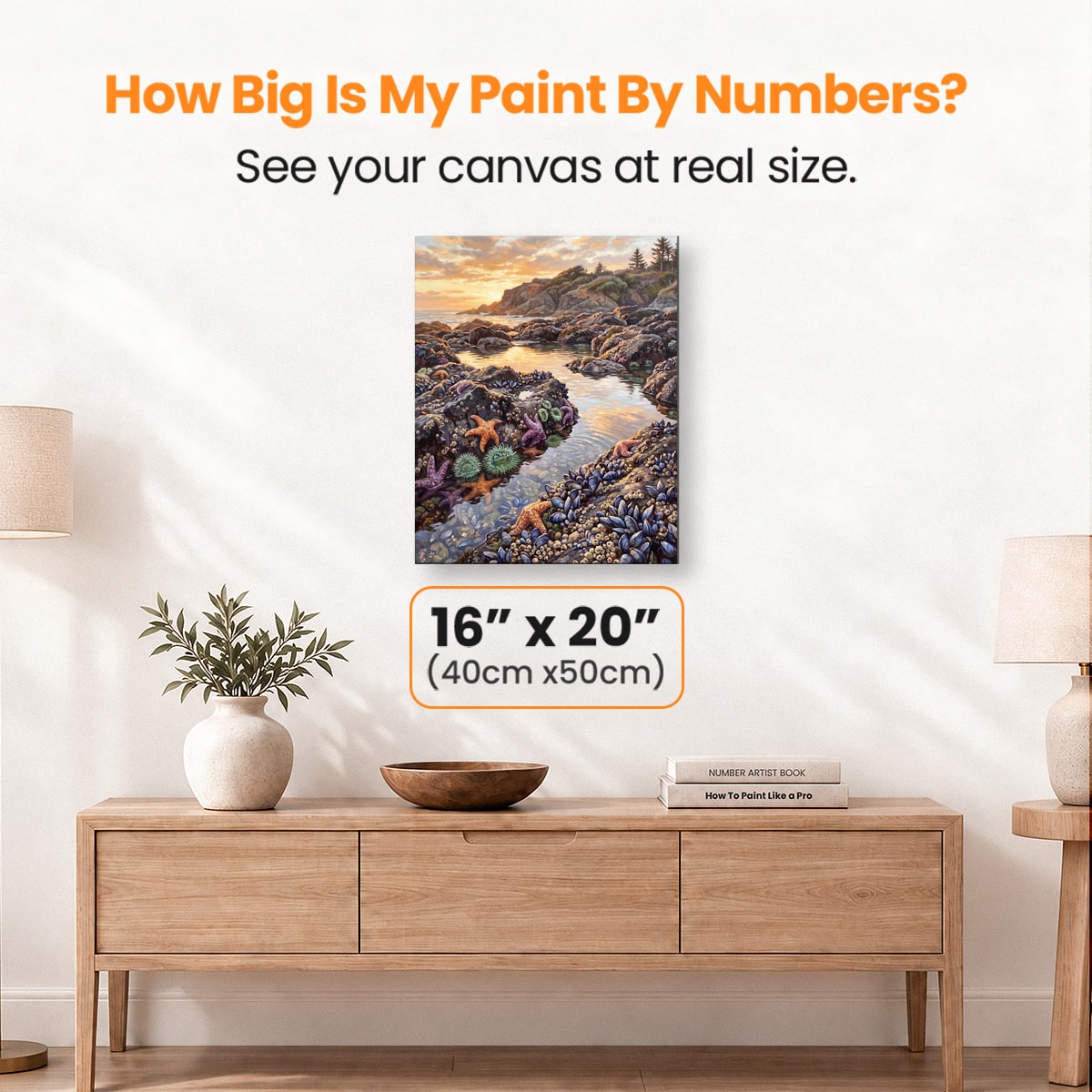 Tide Pools - Number Artist Paint by Numbers Kits