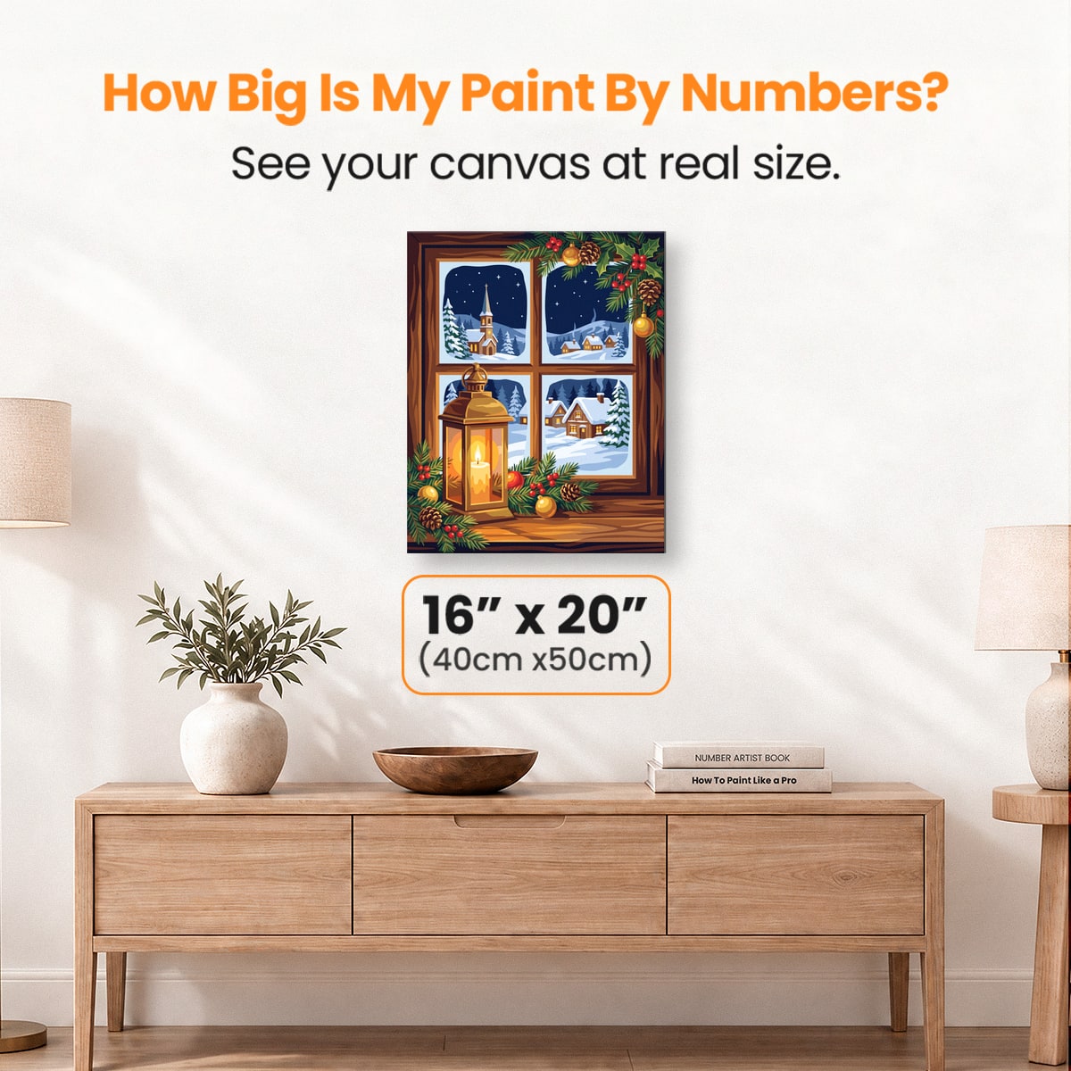 Candlelit Window - Number Artist Paint by Numbers Kits