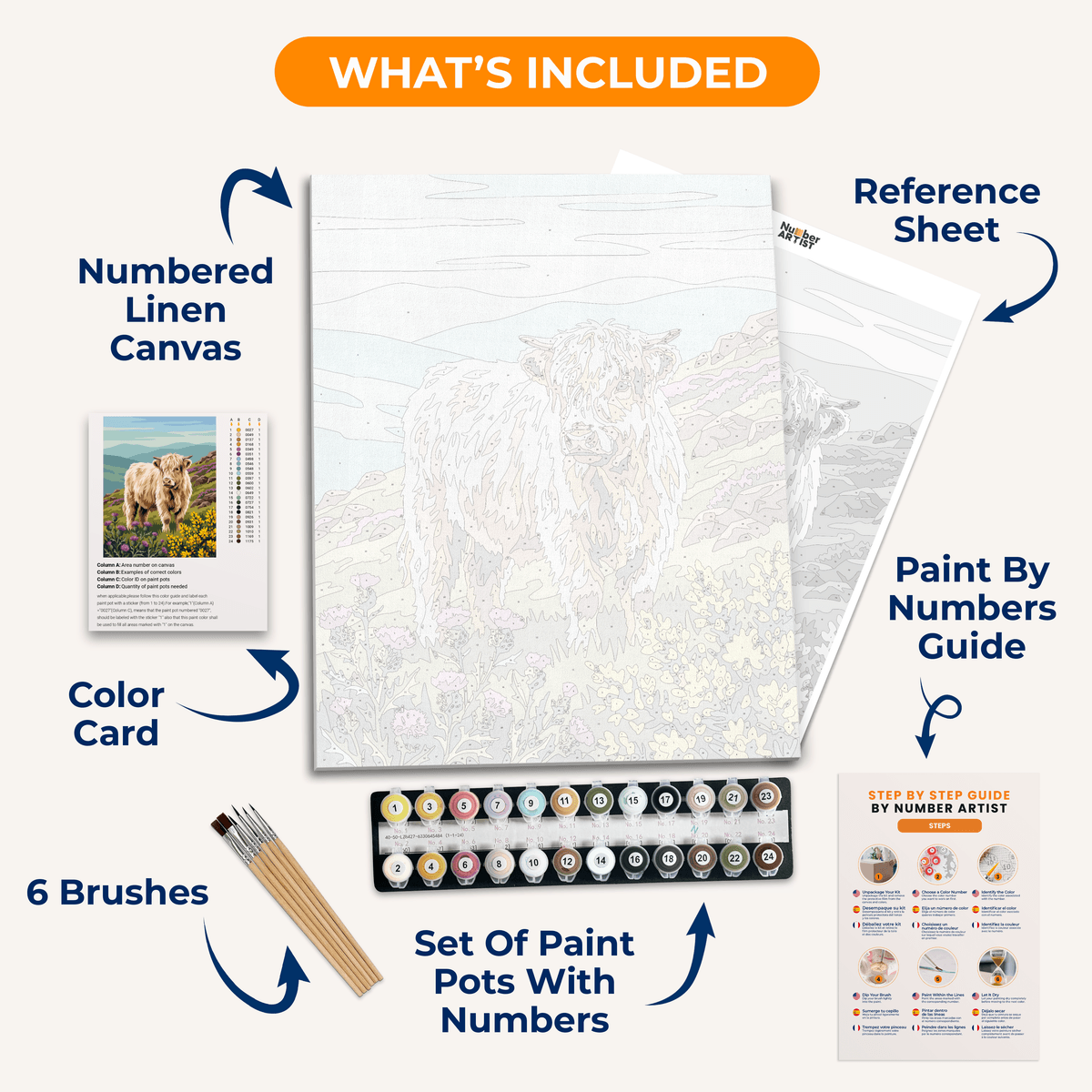 Gorse Hill Calf - Number Artist Paint by Numbers Kits