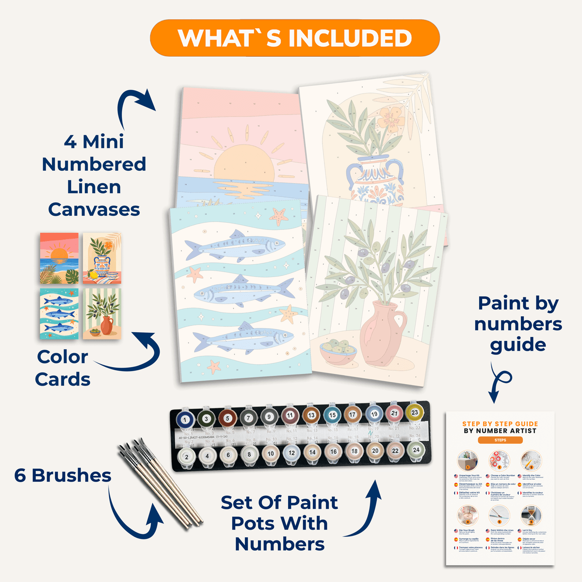 Mediterranean Still Life - Number Artist Paint by Numbers Kits