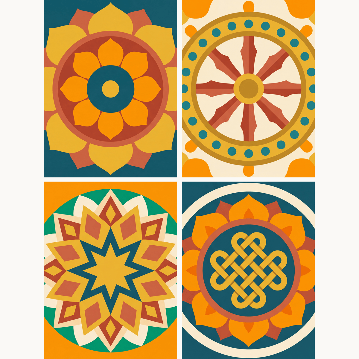 Sacred Mandalas - Number Artist Paint by Numbers Kits
