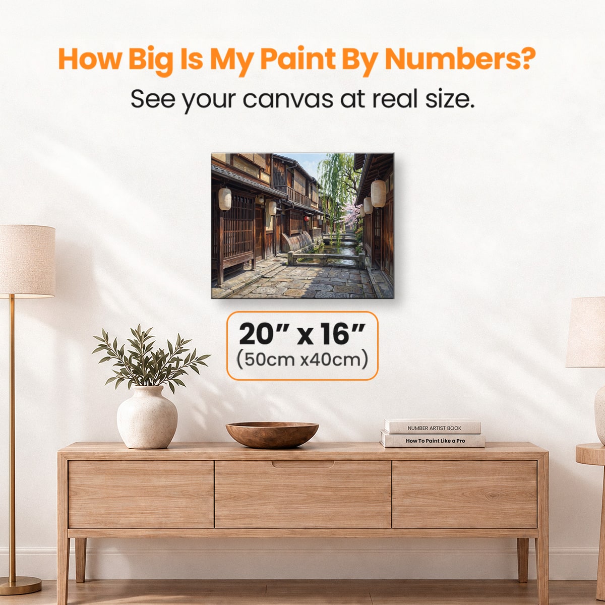 Gion Evening Charm - Number Artist Paint by Numbers Kits
