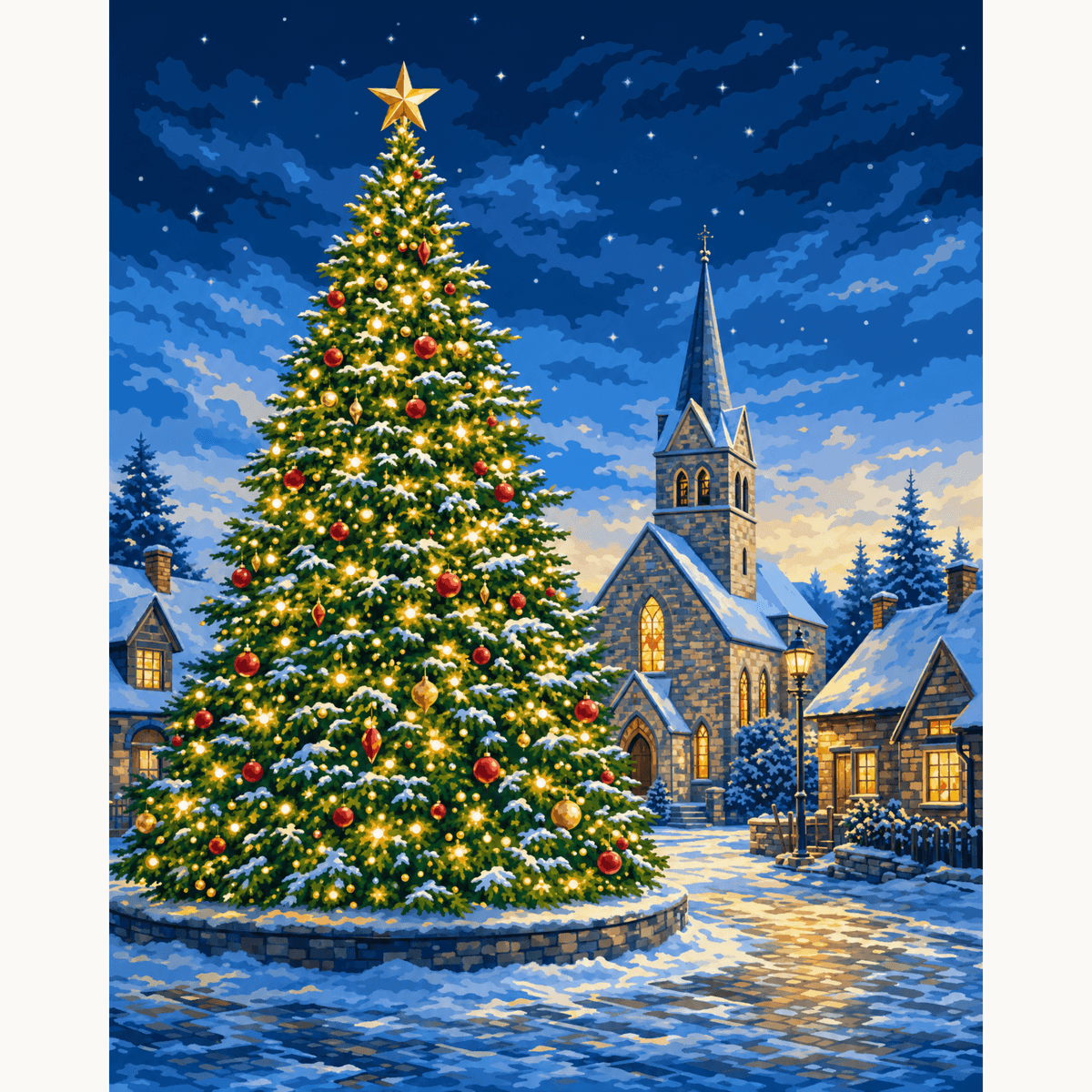 Town Gathering - Number Artist Paint by Numbers Kits