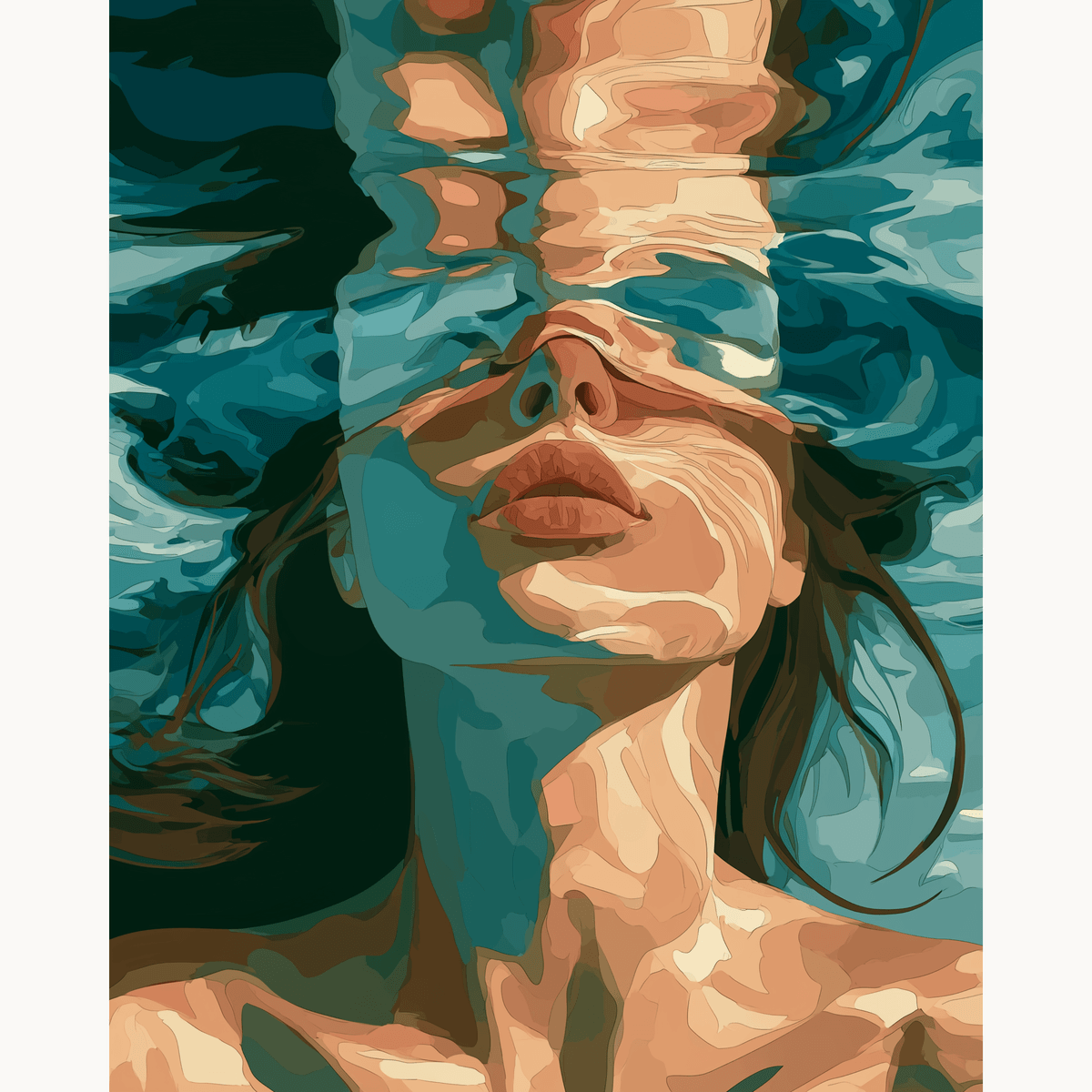 Underwater Kisses - Number Artist Paint by Numbers Kits