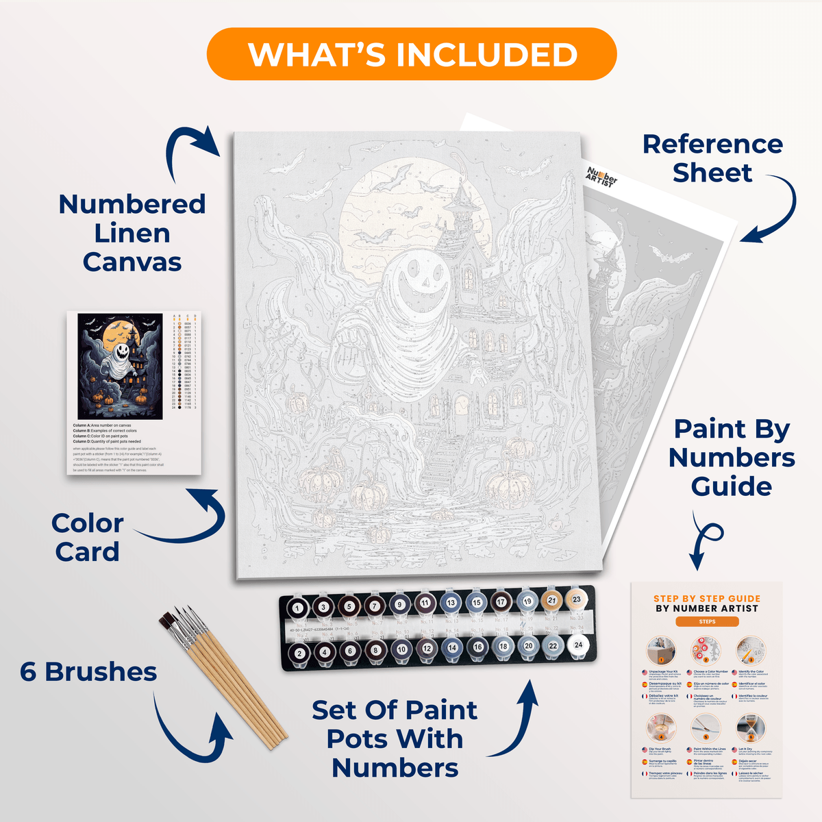 Ghost Manor - Number Artist Paint by Numbers Kits
