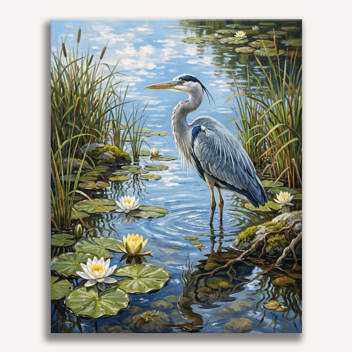 Heron Stillness - Number Artist Paint by Numbers Kits