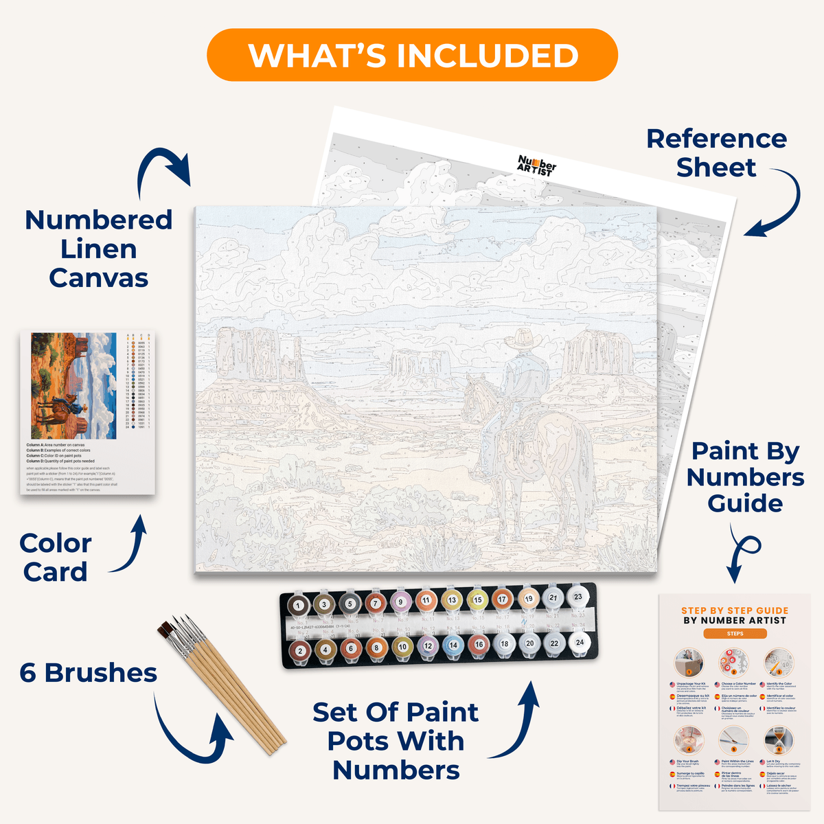A Horse with No Name - Number Artist Paint by Numbers Kits