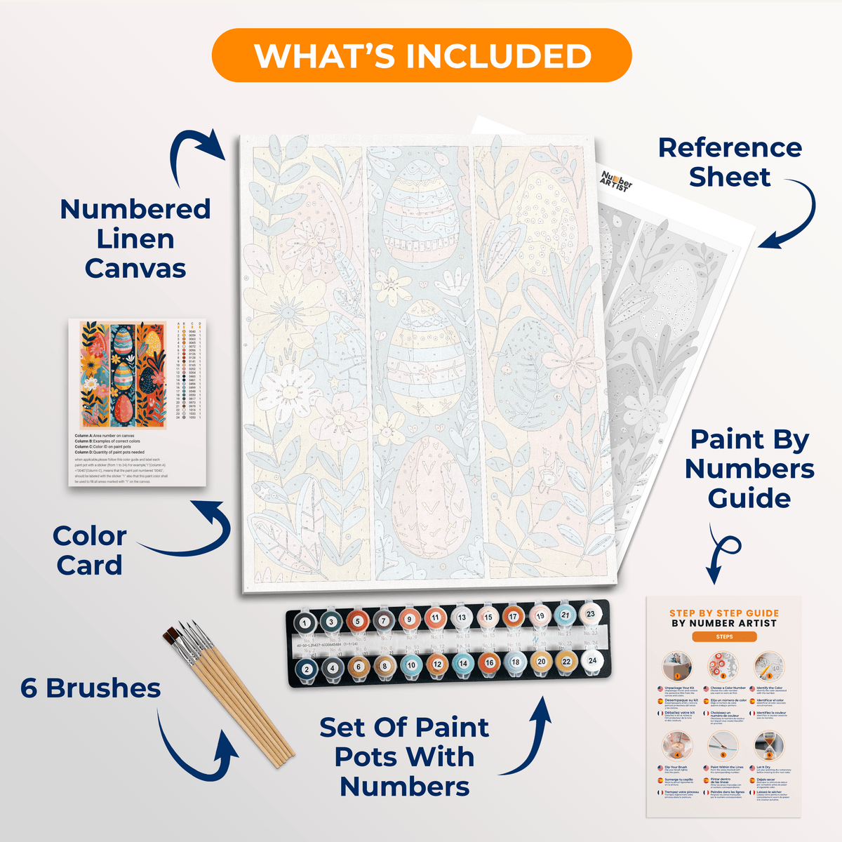 Easter Delight - Number Artist Paint by Numbers Kits