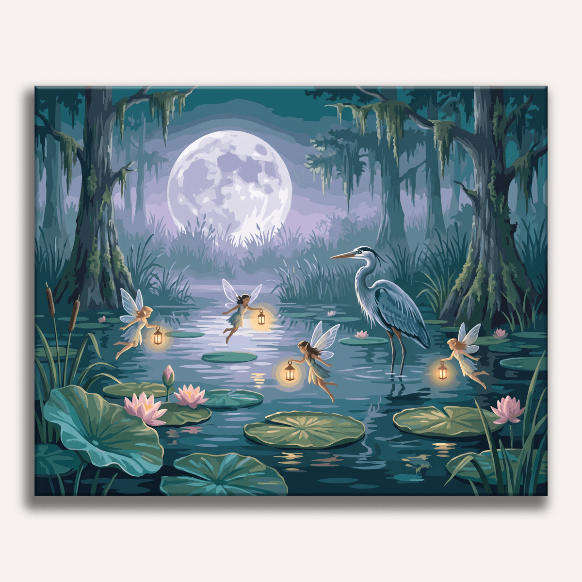 Moonlit Fairy Pond - Number Artist Paint by Numbers Kits