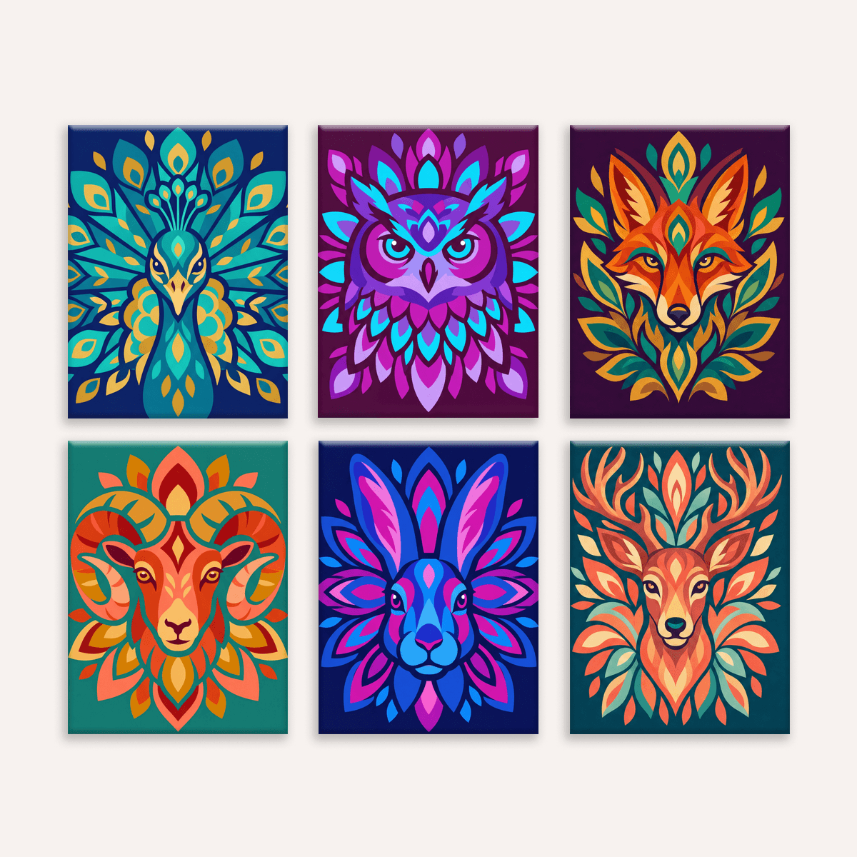 Ornamental Animals - Number Artist Paint by Numbers Kits