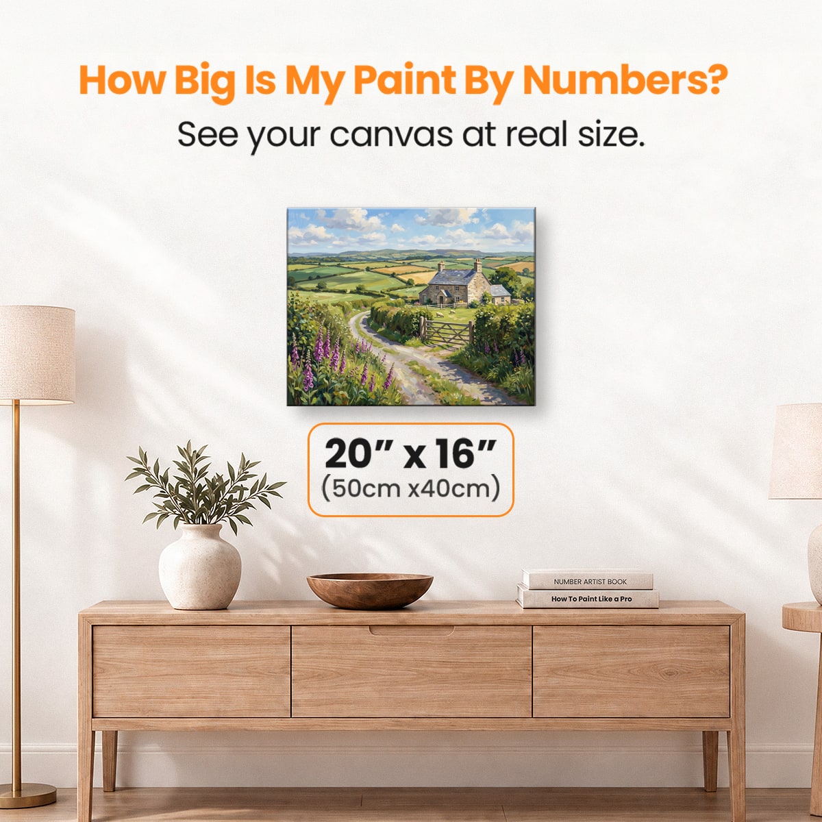 Foxglove Lane Walk - Number Artist Paint by Numbers Kits
