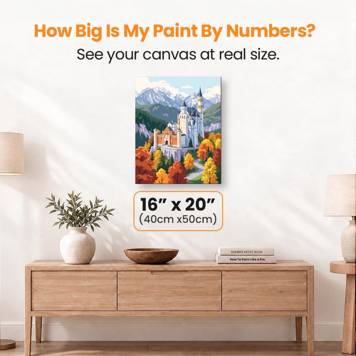 Autumn Fairytale Castle - Number Artist Paint by Numbers Kits