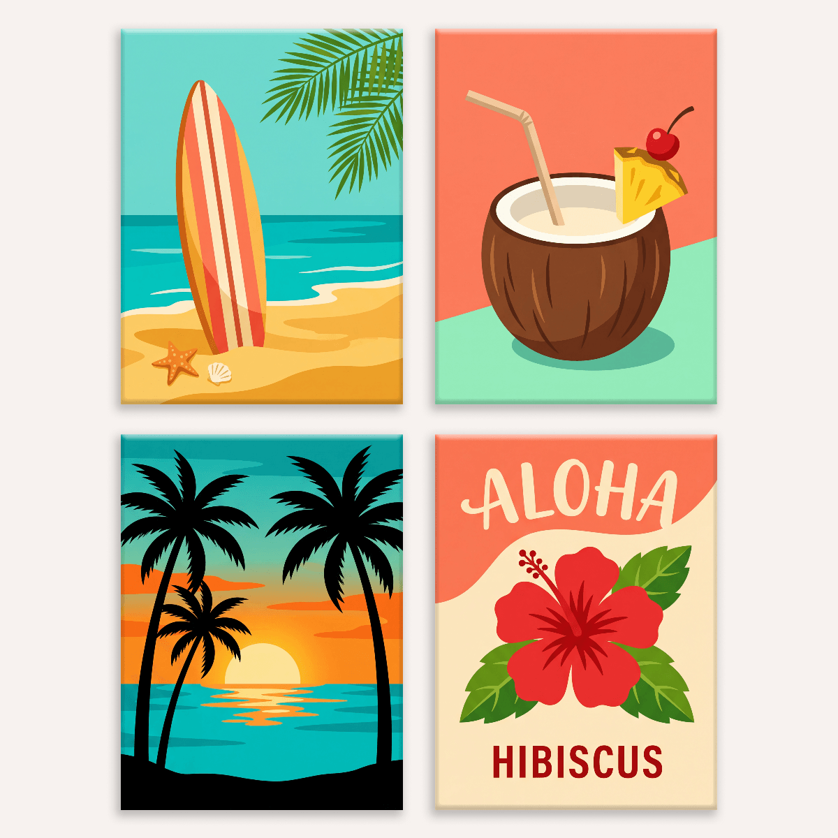 Aloha Vibes - Number Artist Paint by Numbers Kits