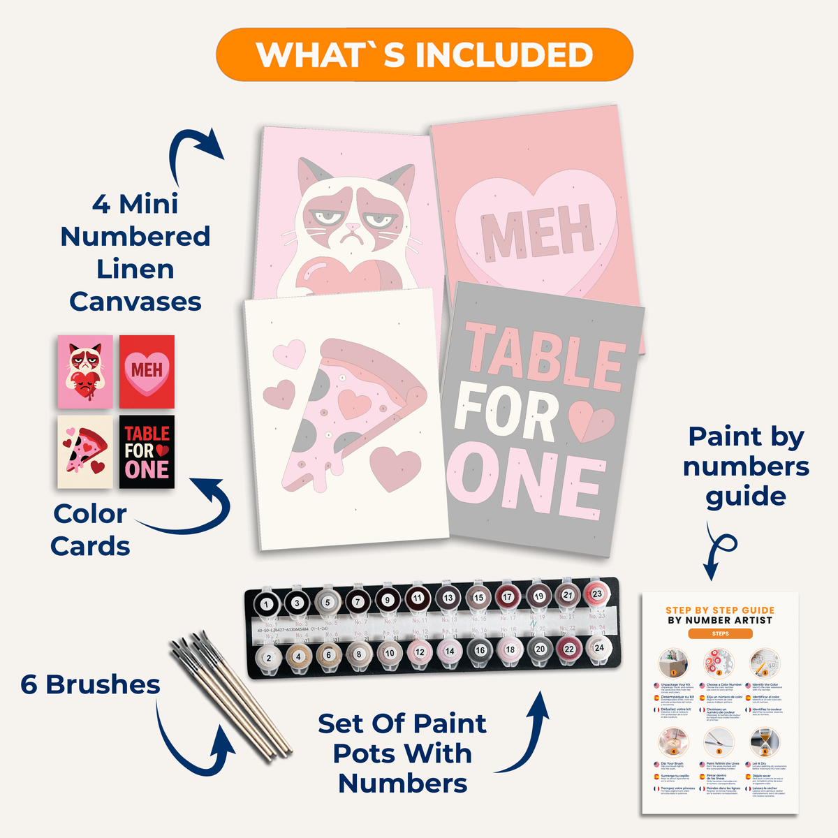 Unlucky Valentine - Number Artist Paint by Numbers Kits