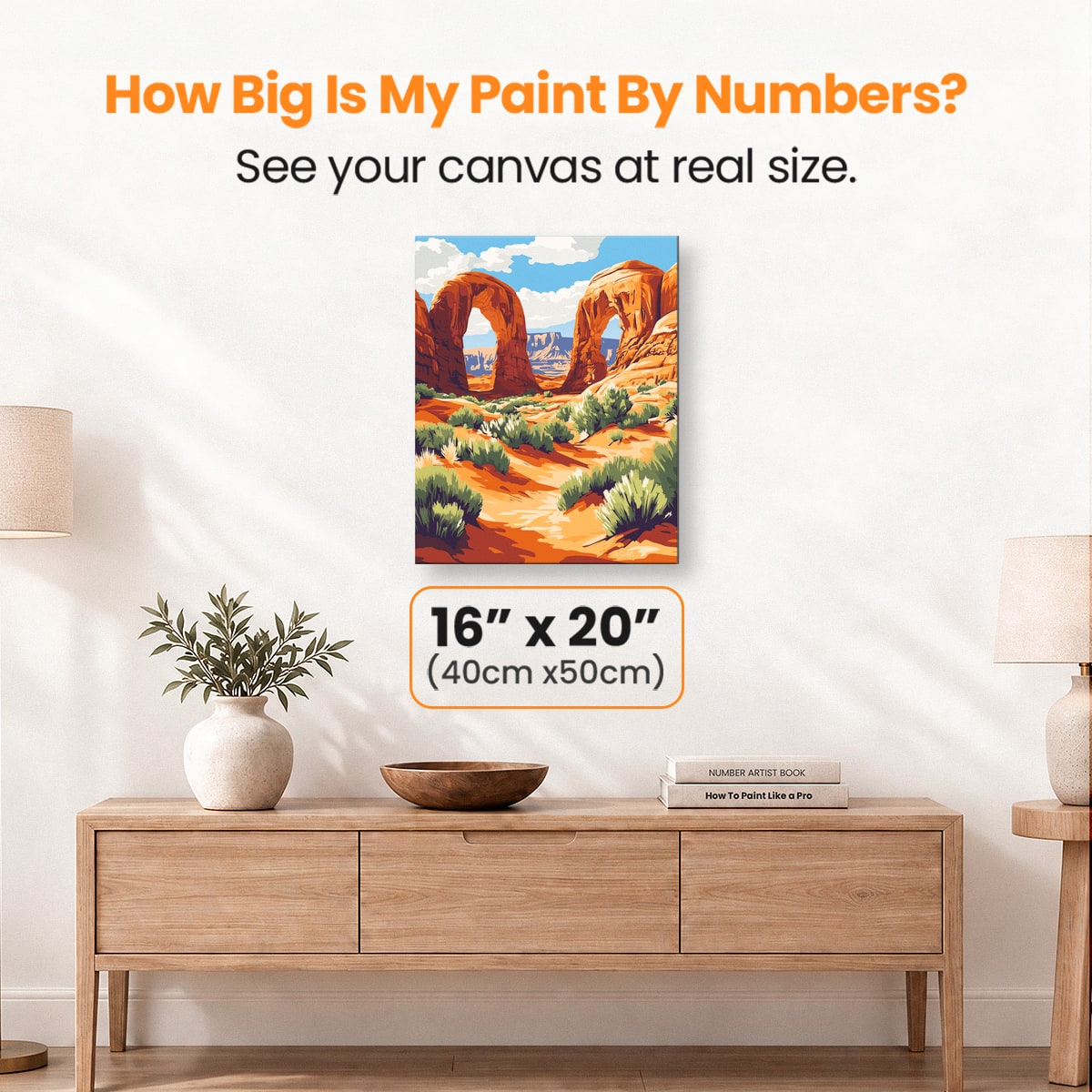 Sandstone Arches - Number Artist Paint by Numbers Kits