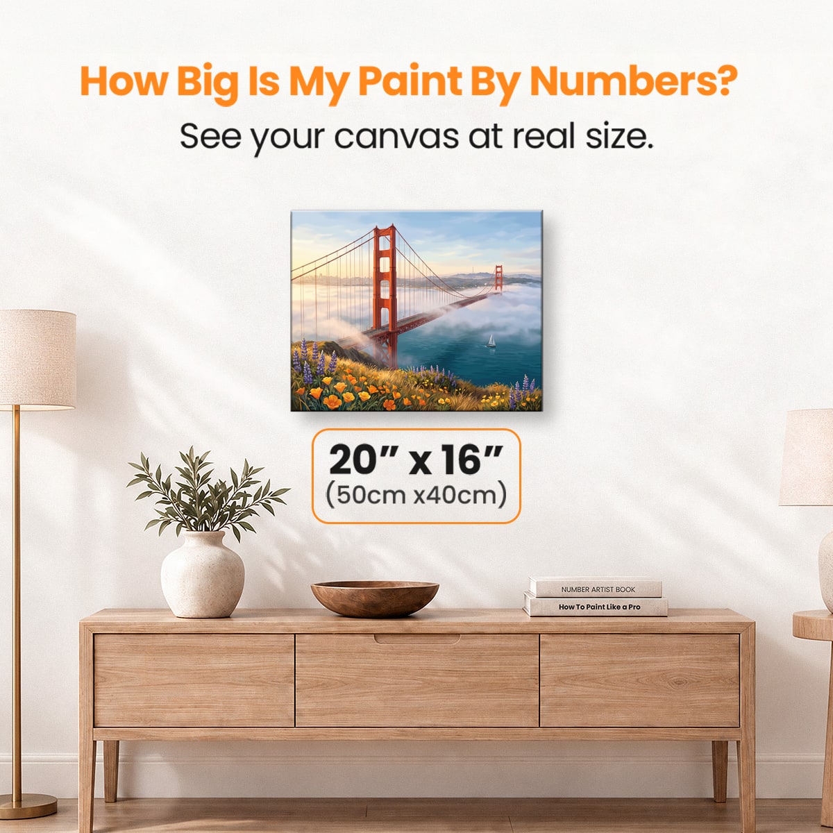 Golden Gate Mist - Number Artist Paint by Numbers Kits