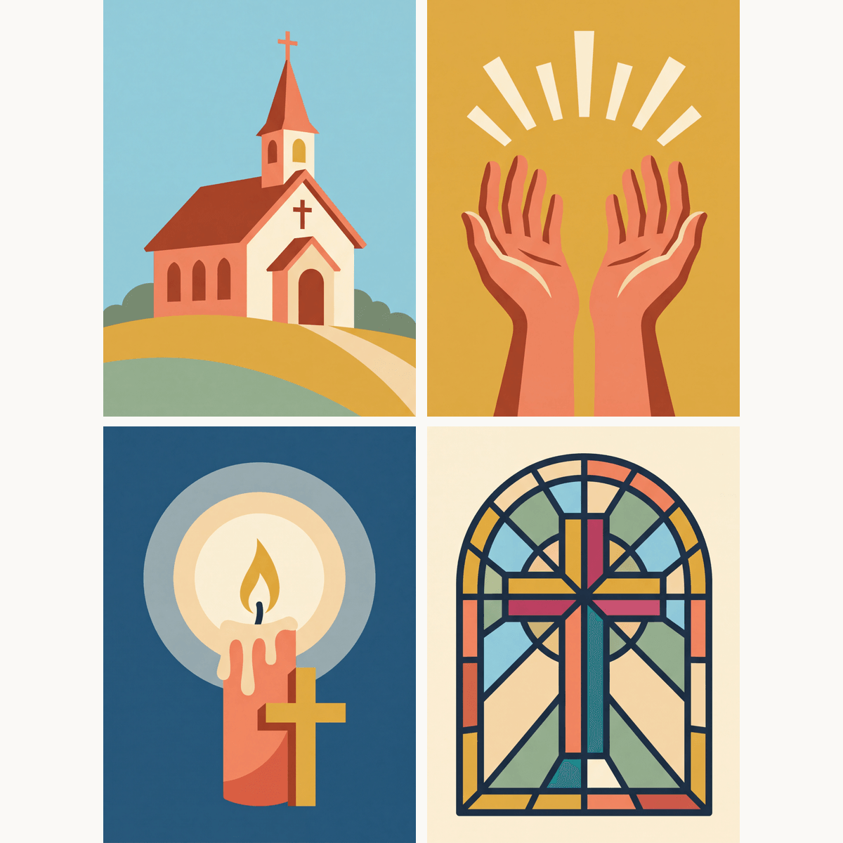 Church and Worship - Number Artist Paint by Numbers Kits