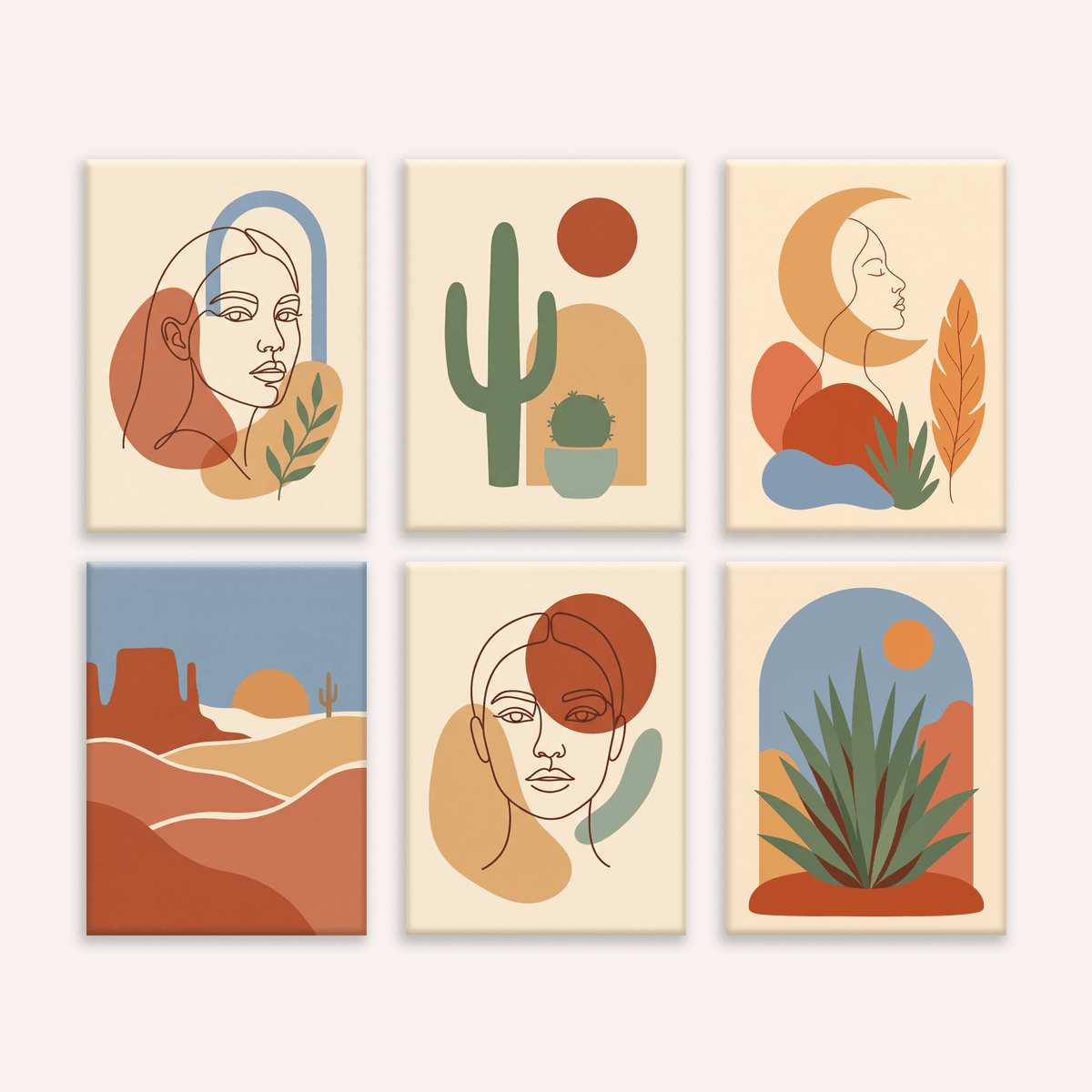 Boho Desert - Number Artist Paint by Numbers Kits
