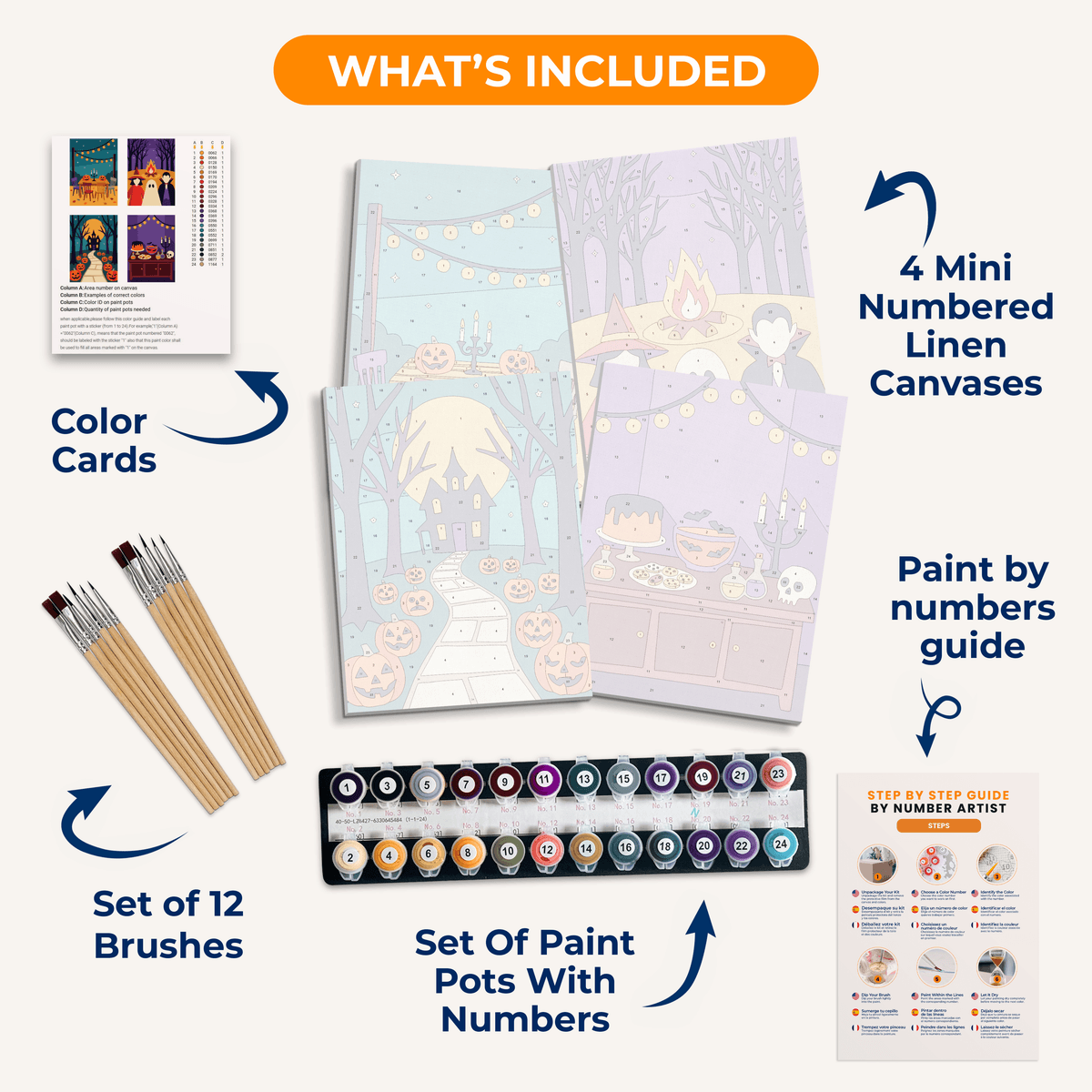 Halloween Party - Number Artist Paint by Numbers Kits