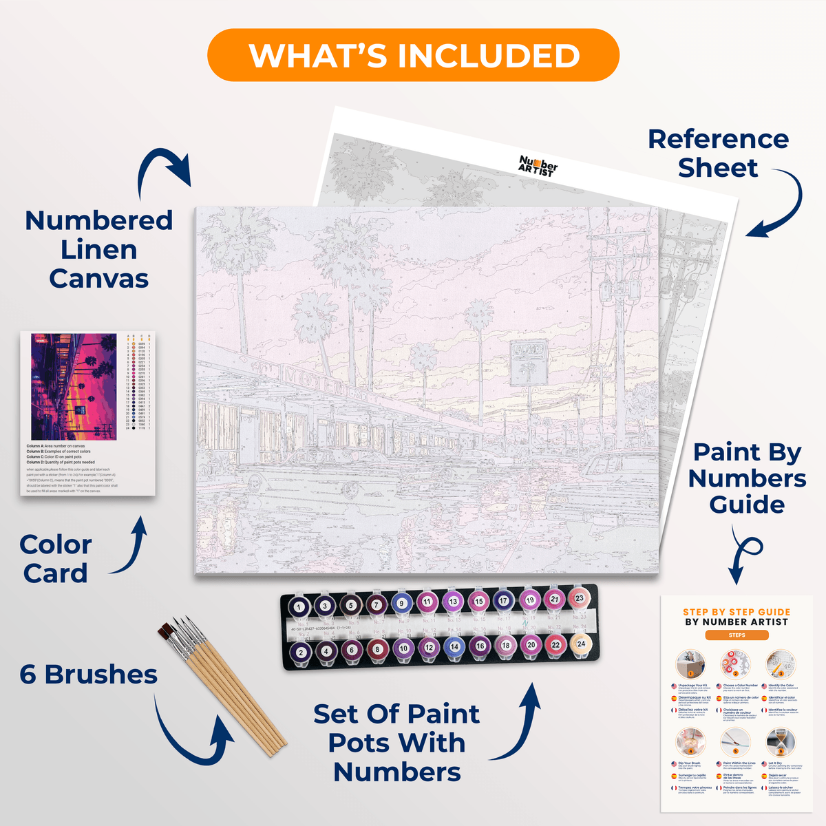 Classic Motel - Number Artist Paint by Numbers Kits