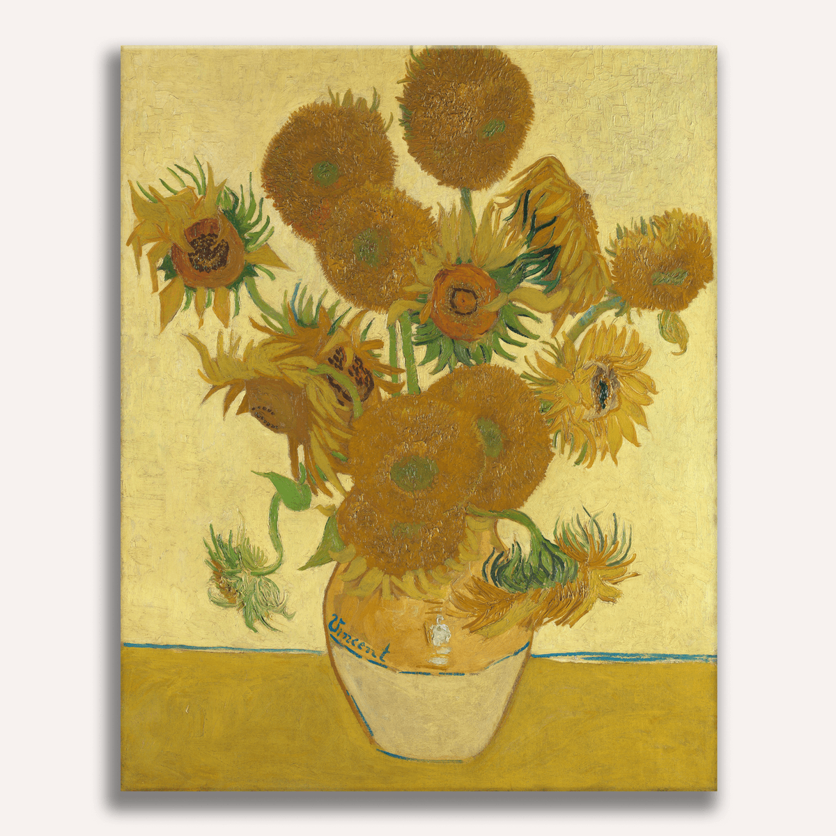 Sunflowers by Vincent Van Gogh - Number Artist Paint by Numbers Kits