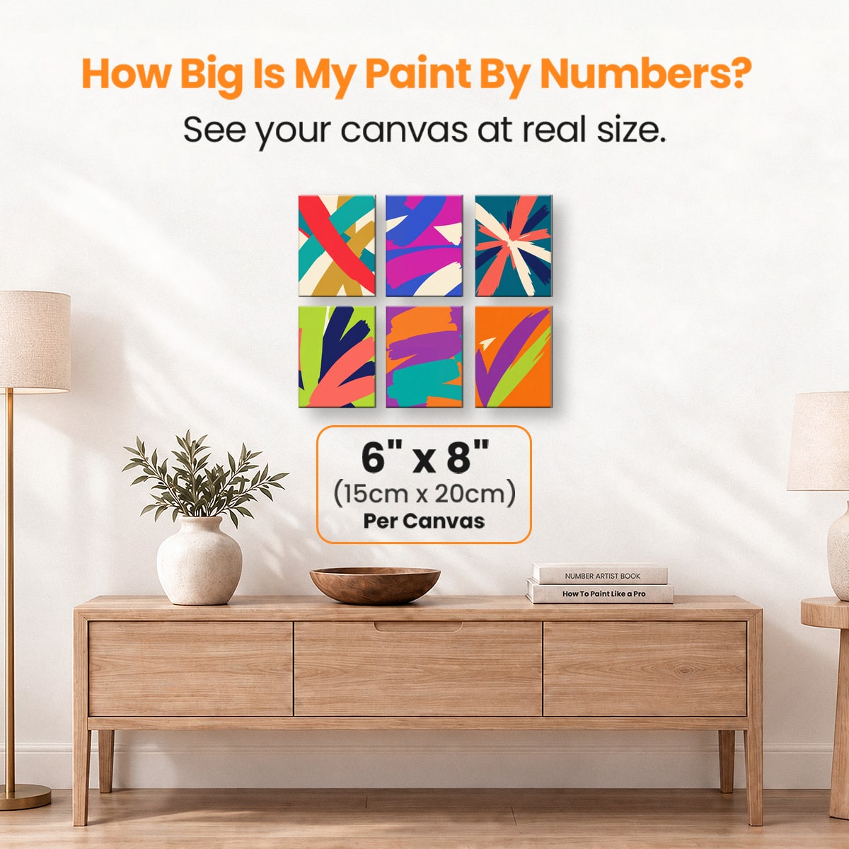 Brushstroke Energy - Number Artist Paint by Numbers Kits
