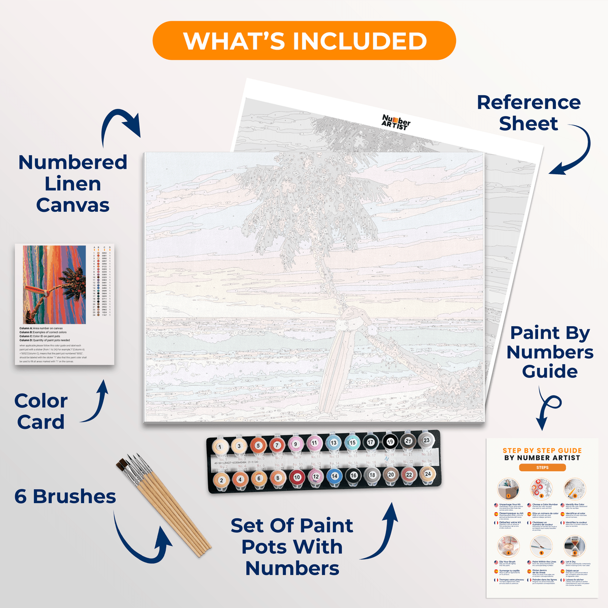 Barefoot Christmas - Number Artist Paint by Numbers Kits