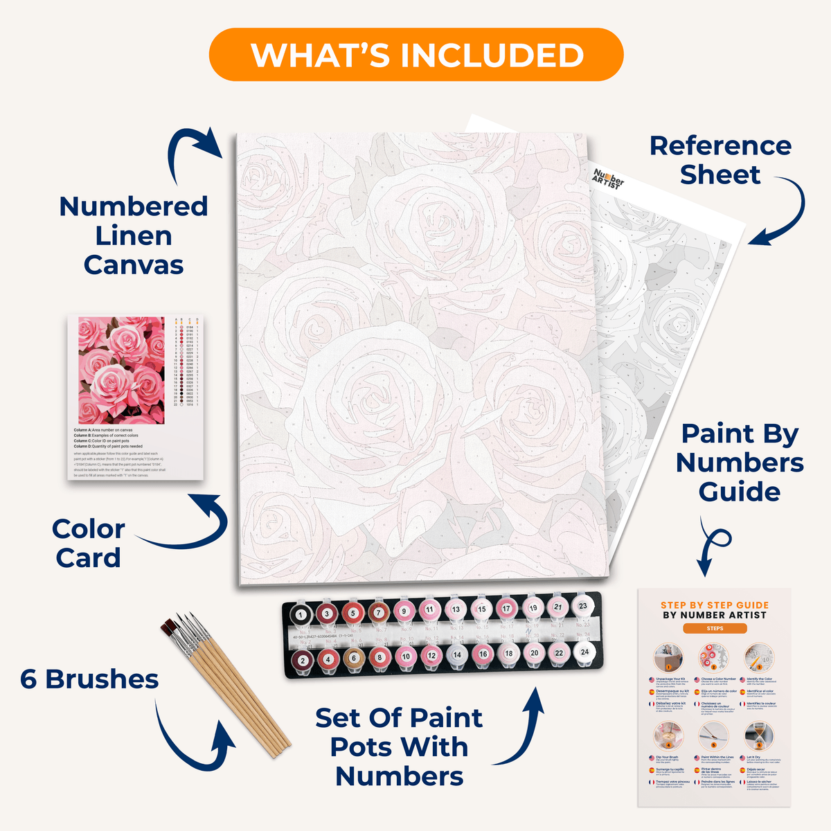 The image depicts a collection of pink roses in full bloom, arranged neatly into a bunch.