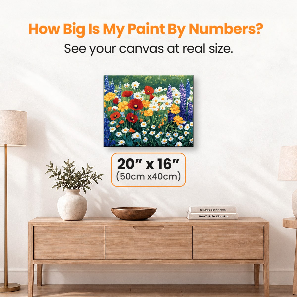Mixed Blooms - Number Artist Paint by Numbers Kits
