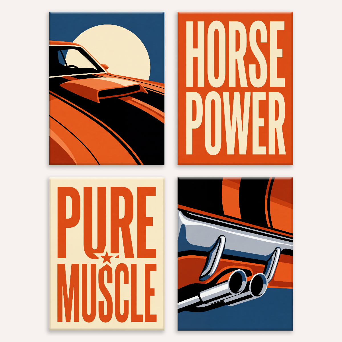 Muscle Car Power - Number Artist Paint by Numbers Kits