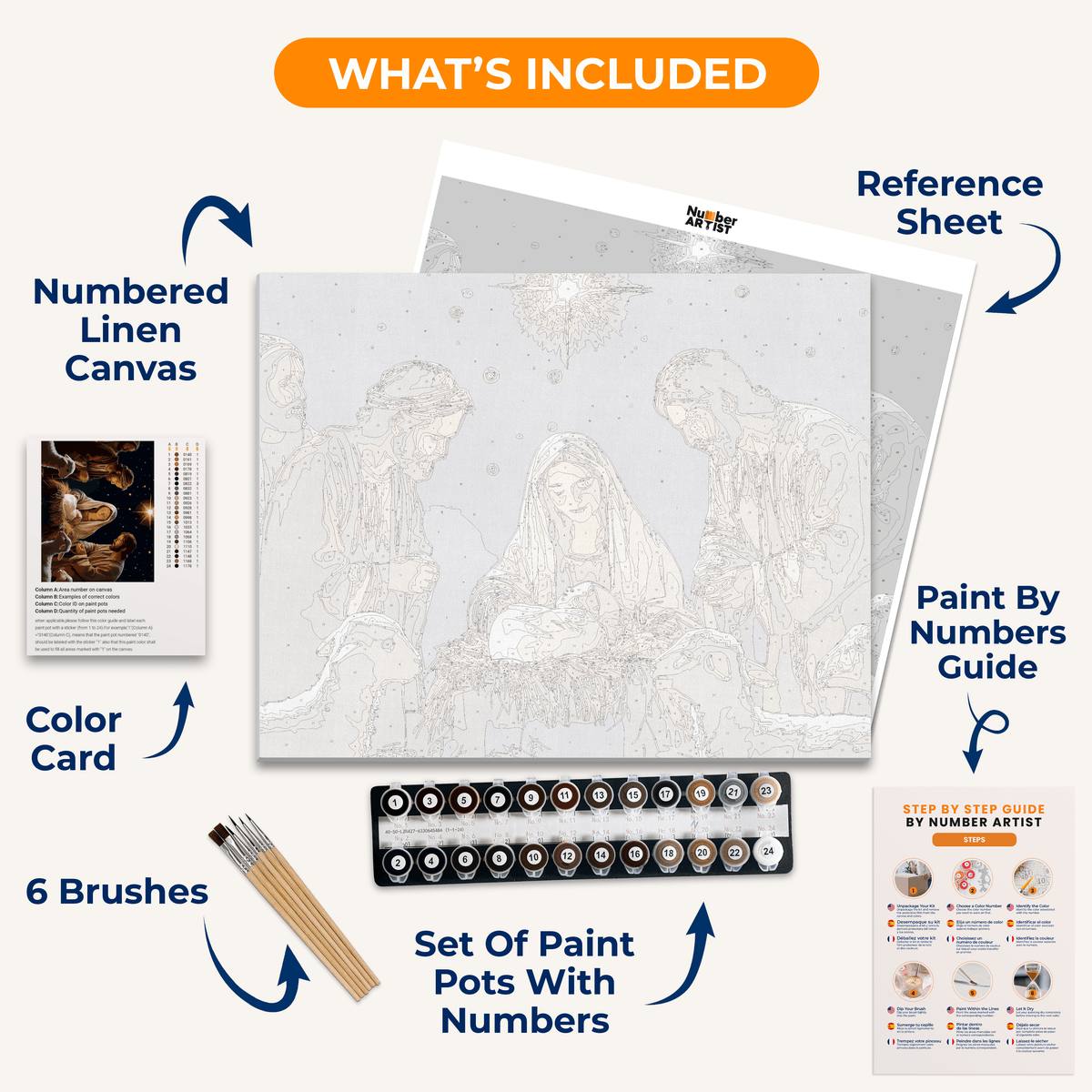 Holy Night - Number Artist Paint by Numbers Kits