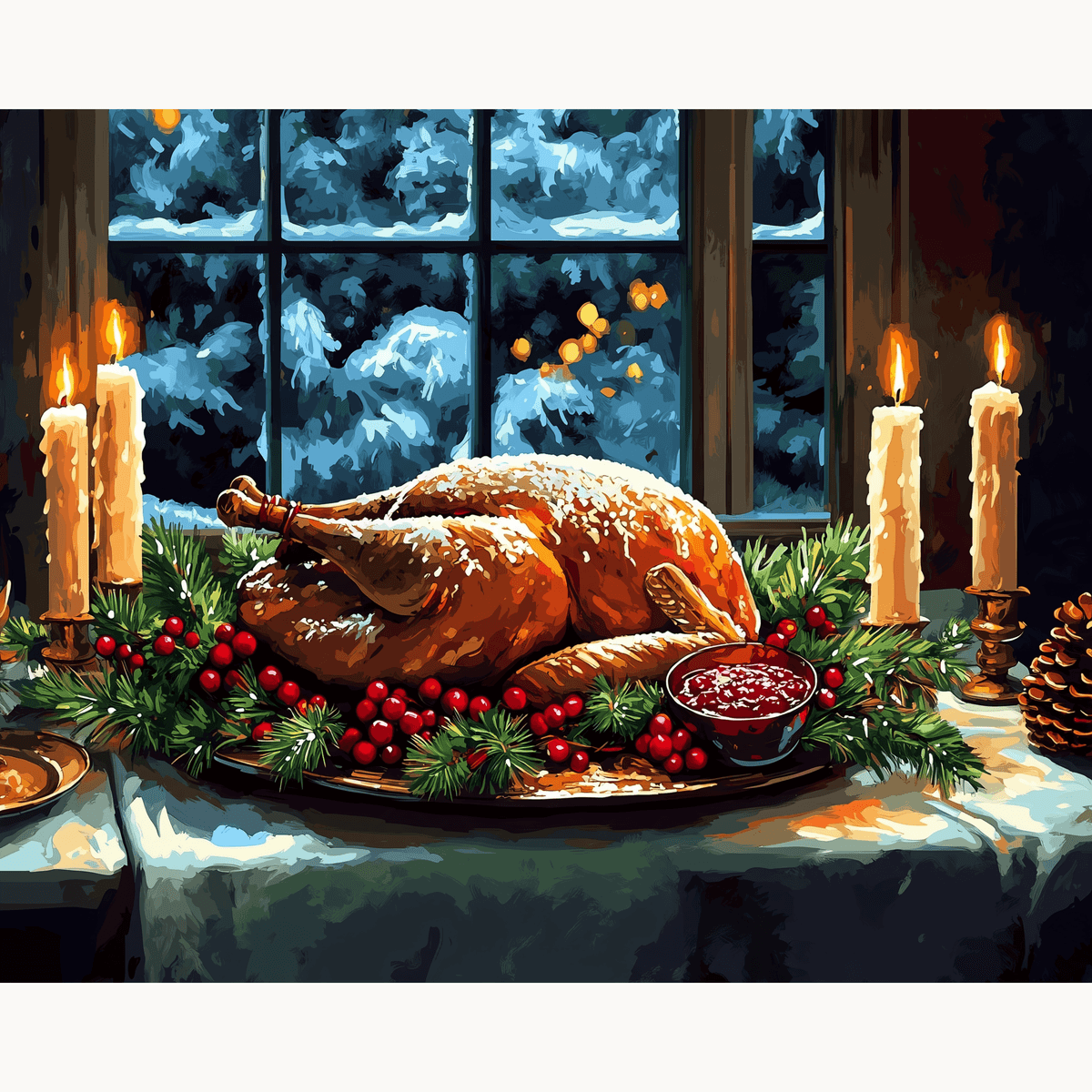 Festive Feast - Number Artist Paint by Numbers Kits