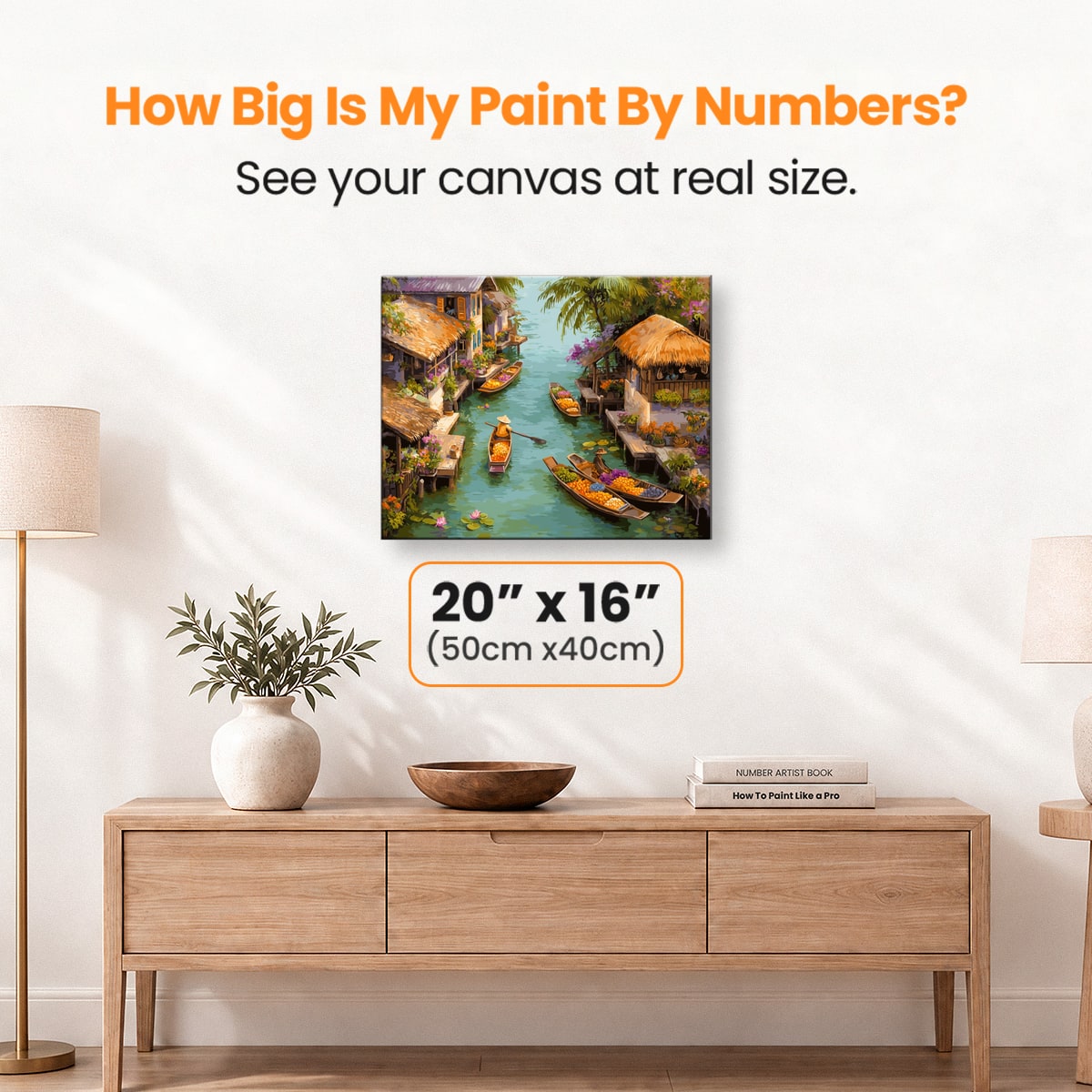 Water Market - Number Artist Paint by Numbers Kits