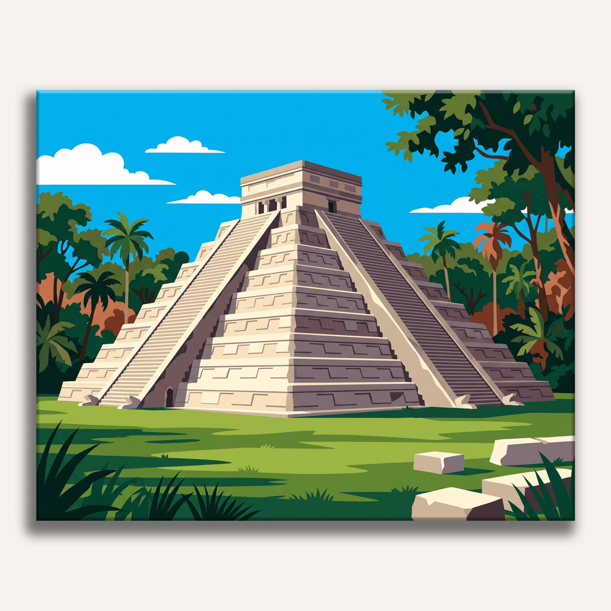 Chichen Itza Mystery - Number Artist Paint by Numbers Kits