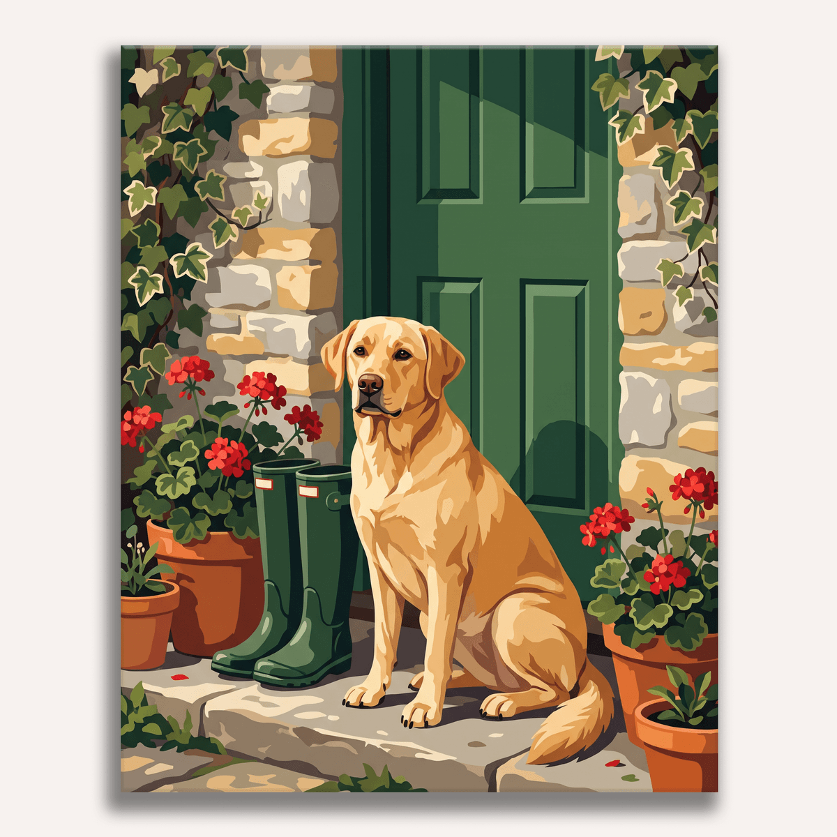 Doorstep Wait - Number Artist Paint by Numbers Kits